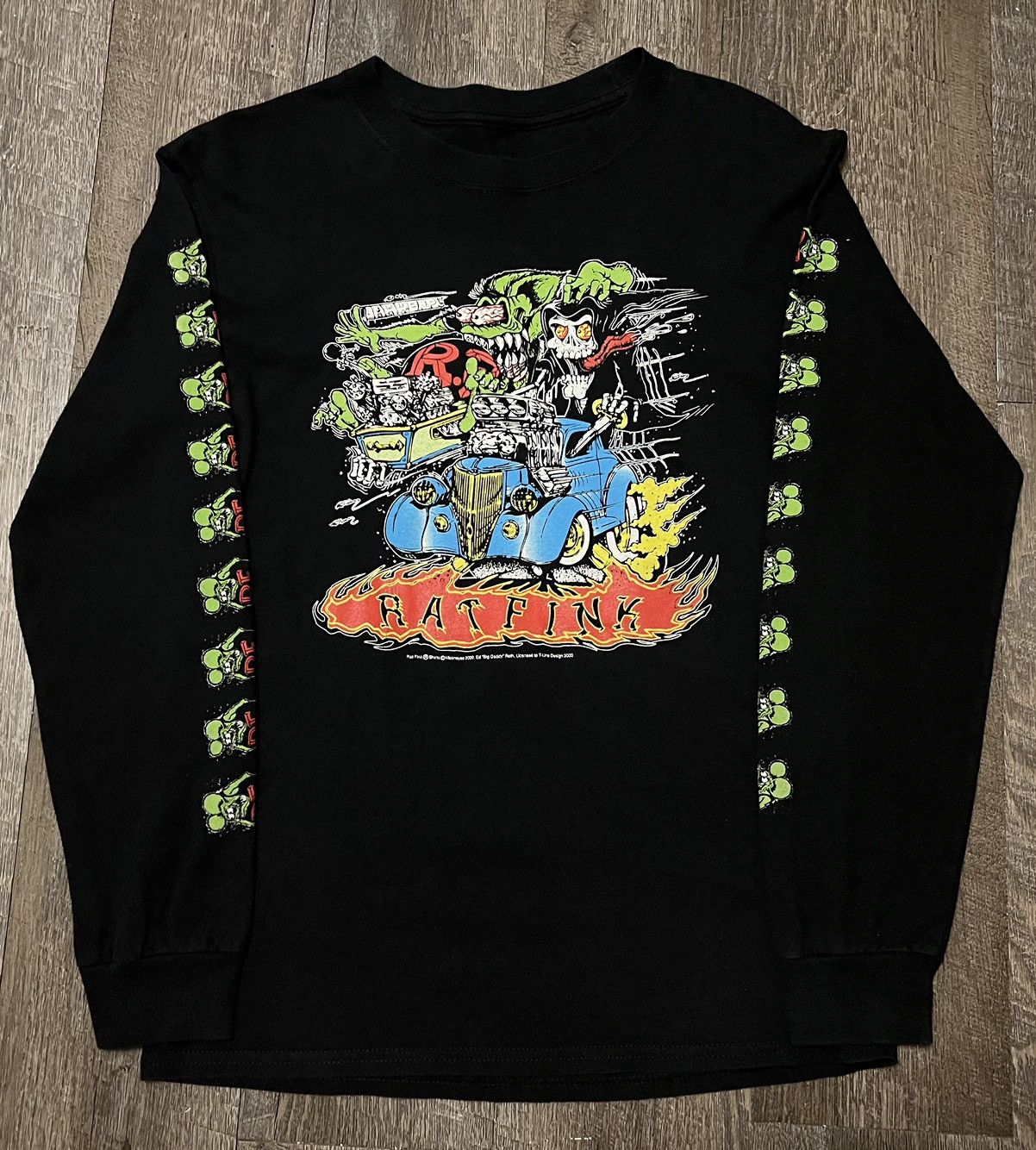 Vintage Vintage Rat Fink Mooneyes Hot Rod Long Sleeve Shirt Size US S / EU 44-46 / 1 - 1 Thumbnail
