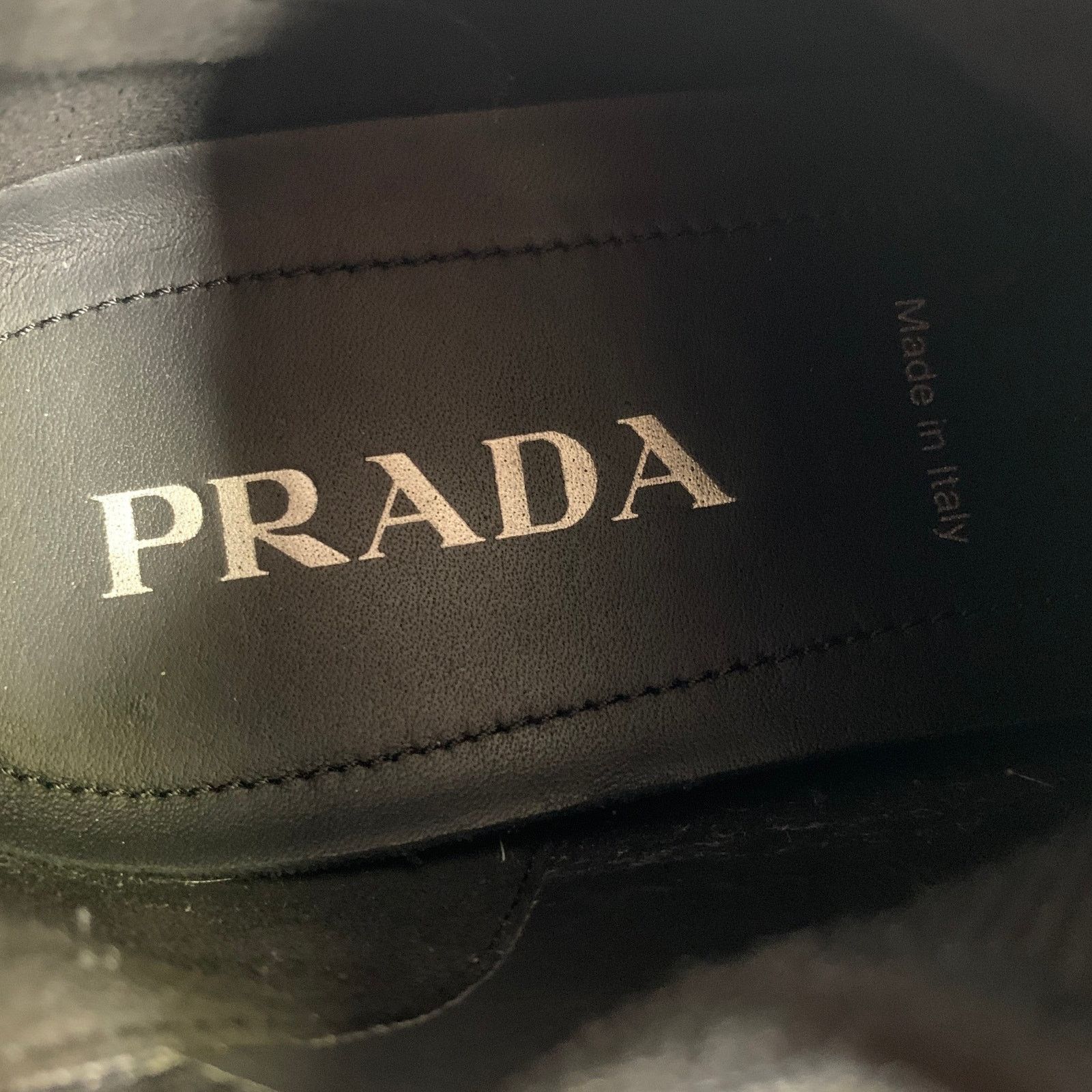 Prada PRADA Size 9 Black Logo Nylon Lace Sneakers Size US 9 / EU 42 - 7 Thumbnail