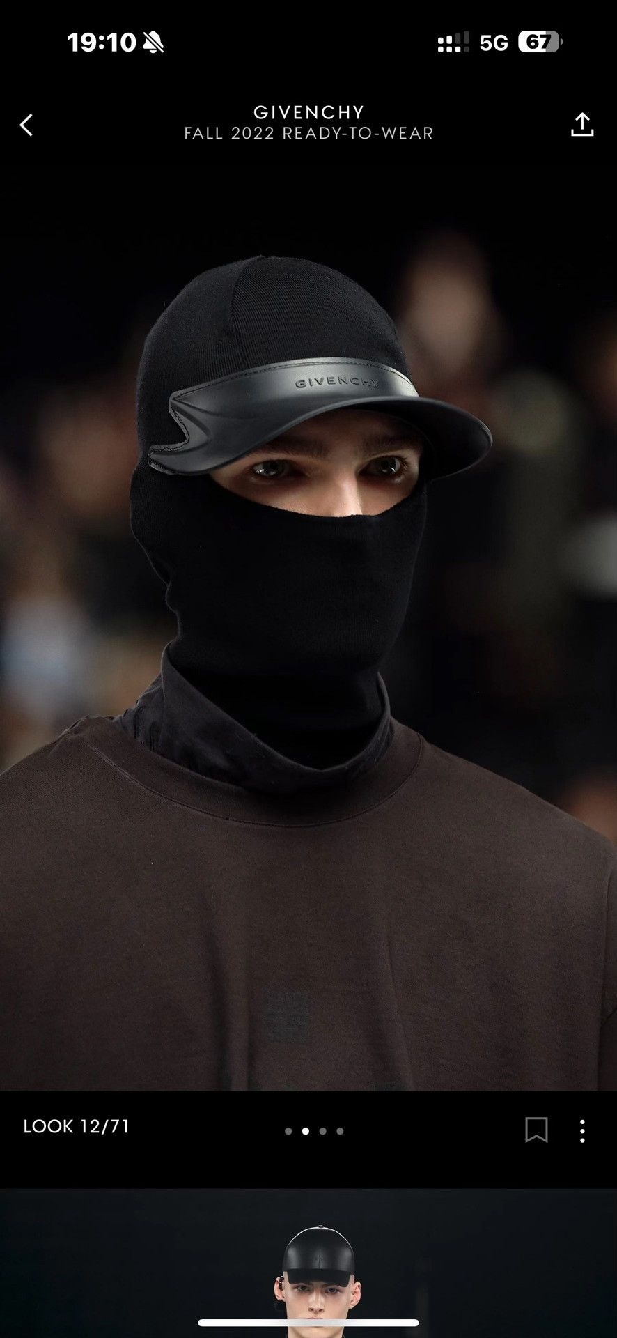 Givenchy Givenchy 2022AW Rare Rubber Cap Size ONE SIZE - 1 Thumbnail