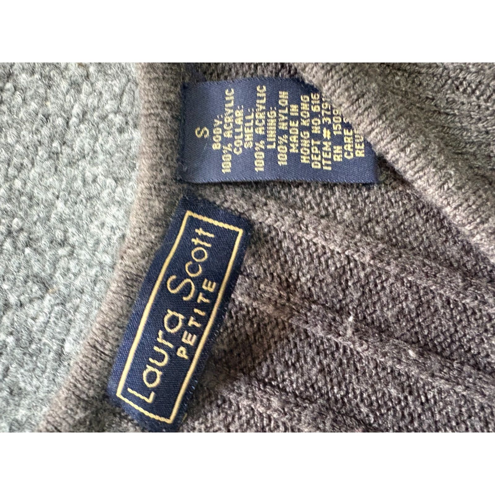 Vintage VINTAGE Laura Scott Sweater Womens Petite Small Button Up knit Gray VTG Acrylic Size S / US 4 / IT 40 - 5 Thumbnail