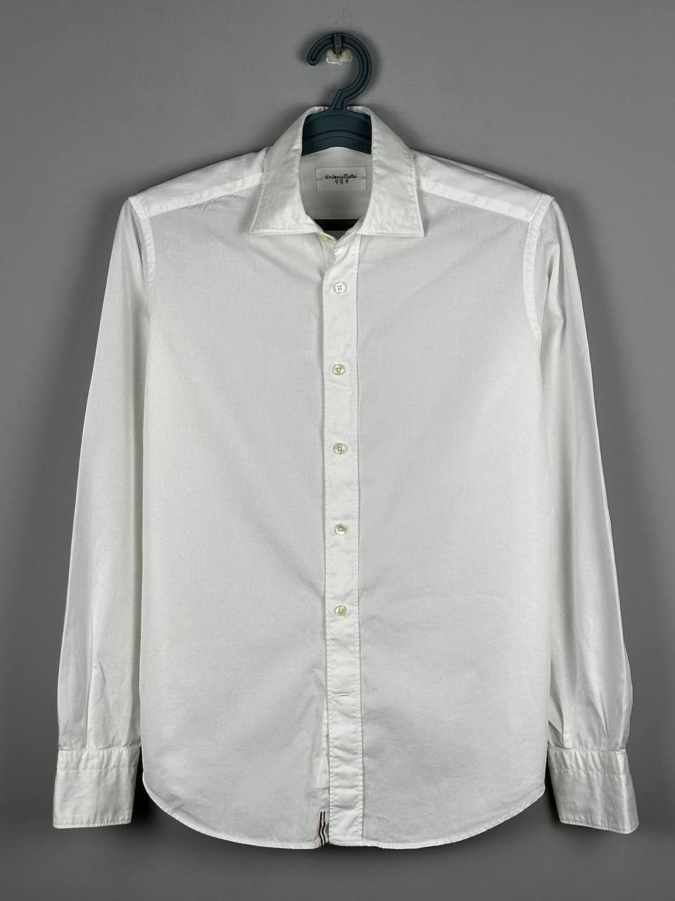 Tintoria Mattei Luxury White Formal Italian Shirt