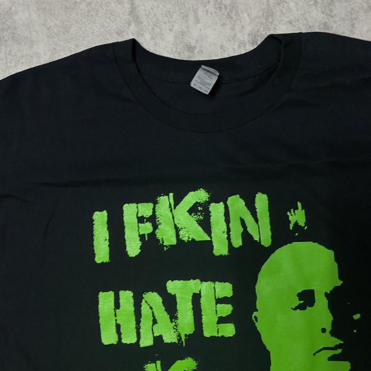 Other Black and green I F*ckin Hate Ska T-shirt #skate Size US XXL / EU 58 / 5 - 2 Thumbnail