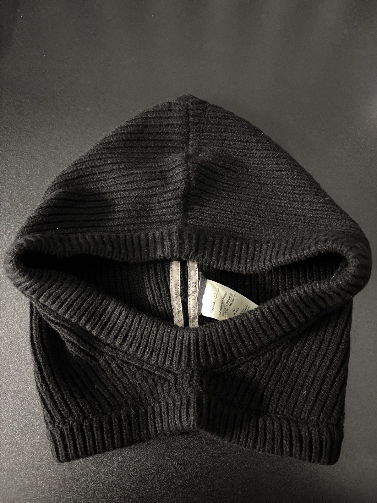 Rick Owens Rick Owens Cashmere Knit Hood Black | Grailed