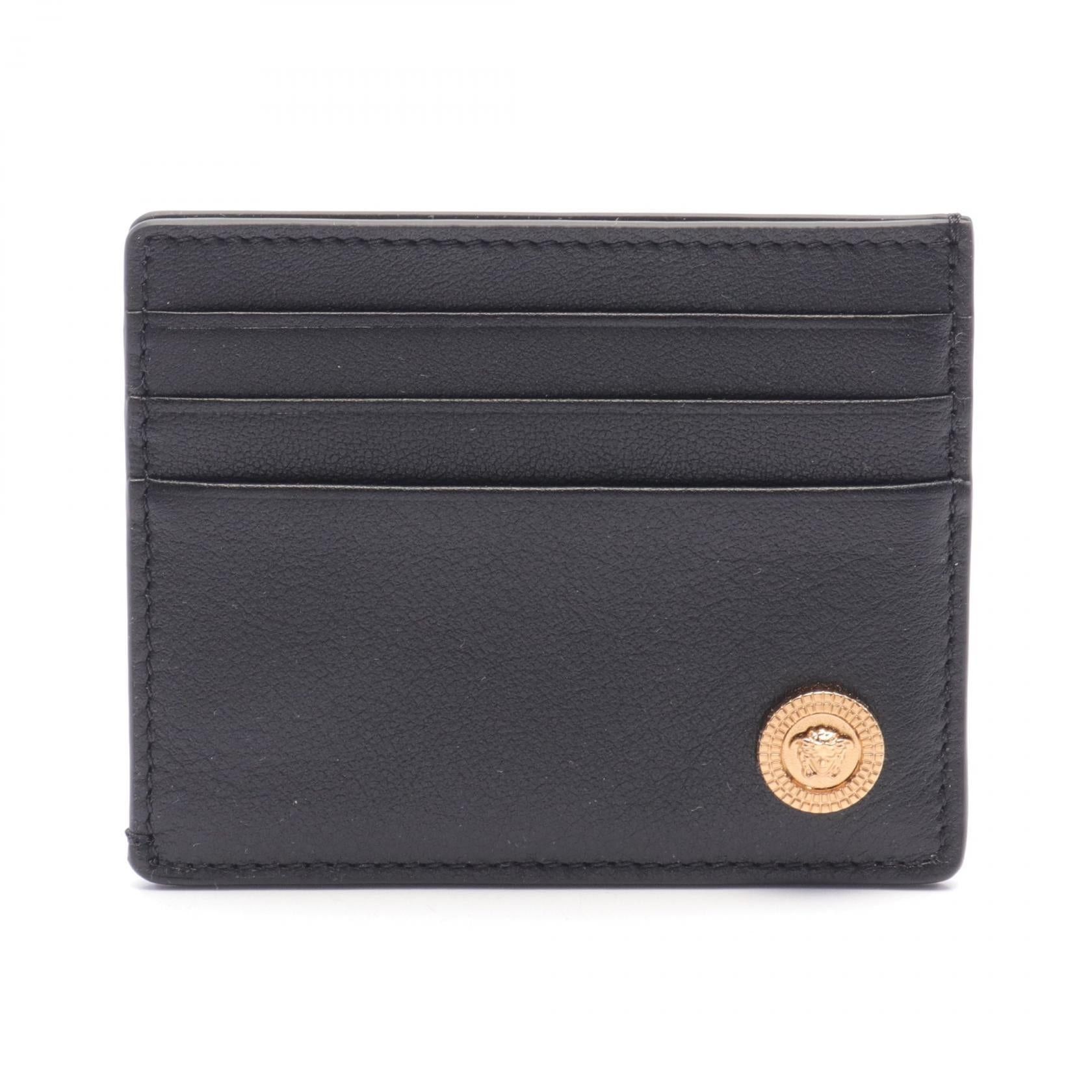 Versace Medusa Card Case Leather Black