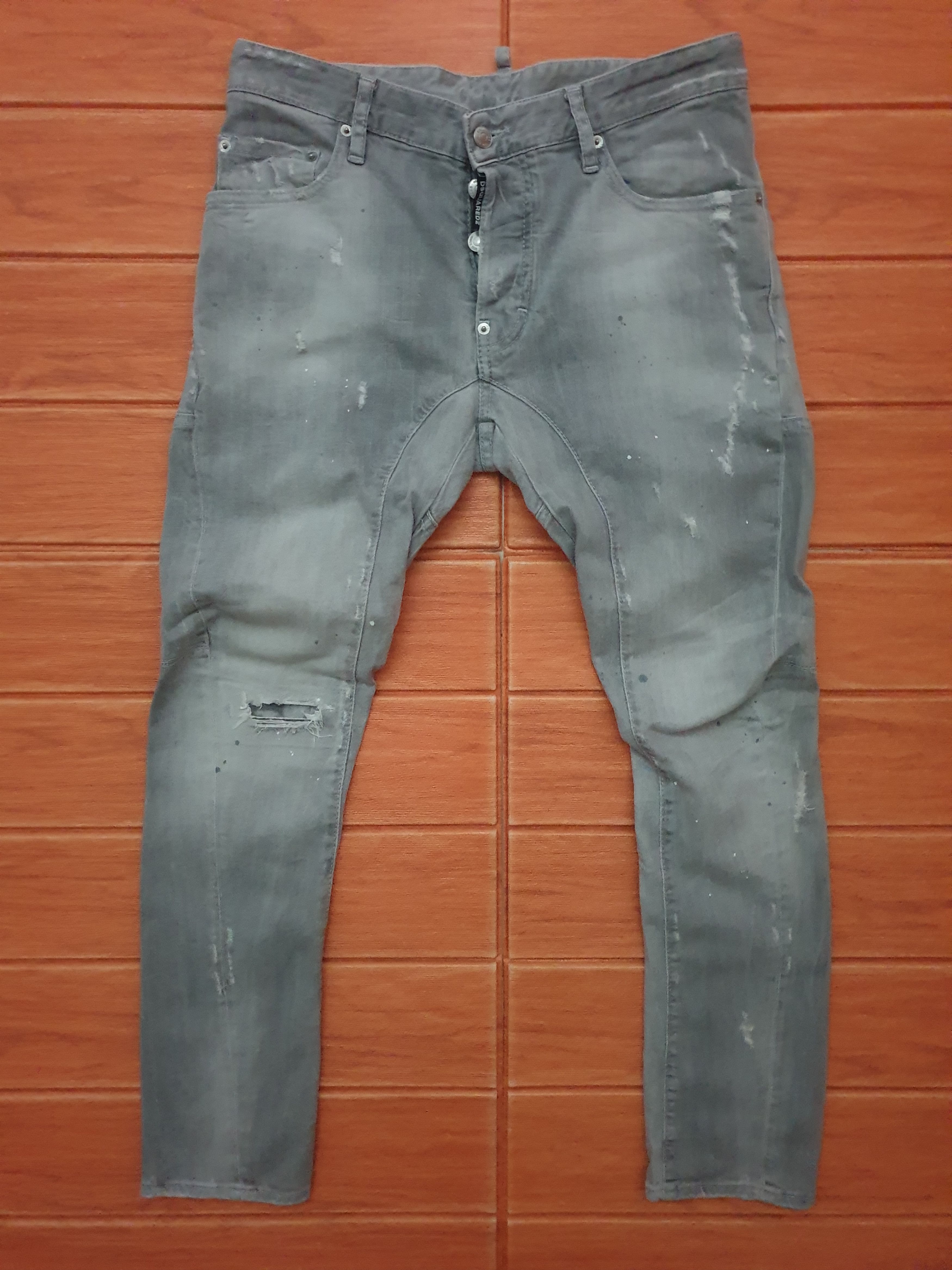 Dsquared2 💥Dsquared2 Made in ITALY grey colour pant Size US 33 - 1 Thumbnail