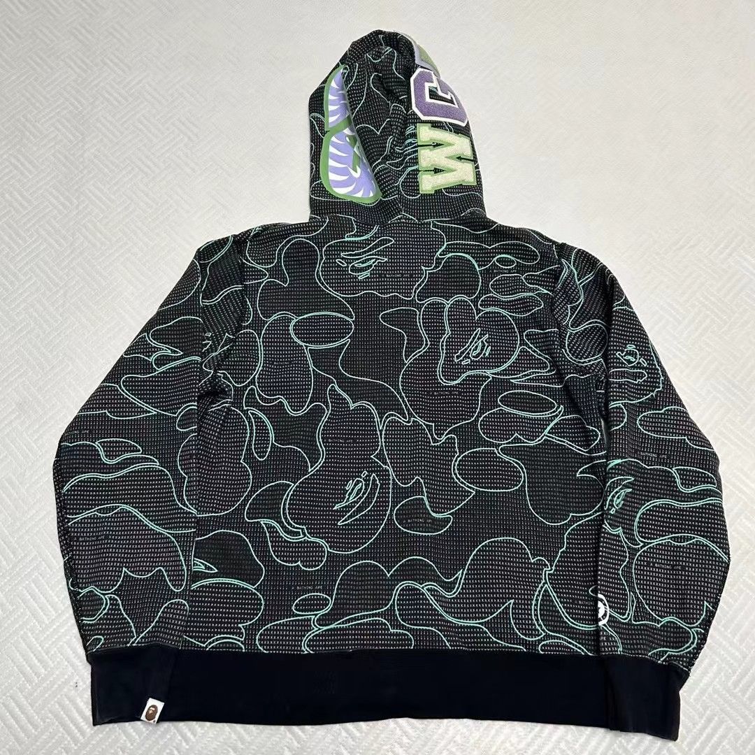 Bape LIMITED SHARK FULL ZIP HOODIE Size US XL / EU 56 / 4 - 2 Thumbnail