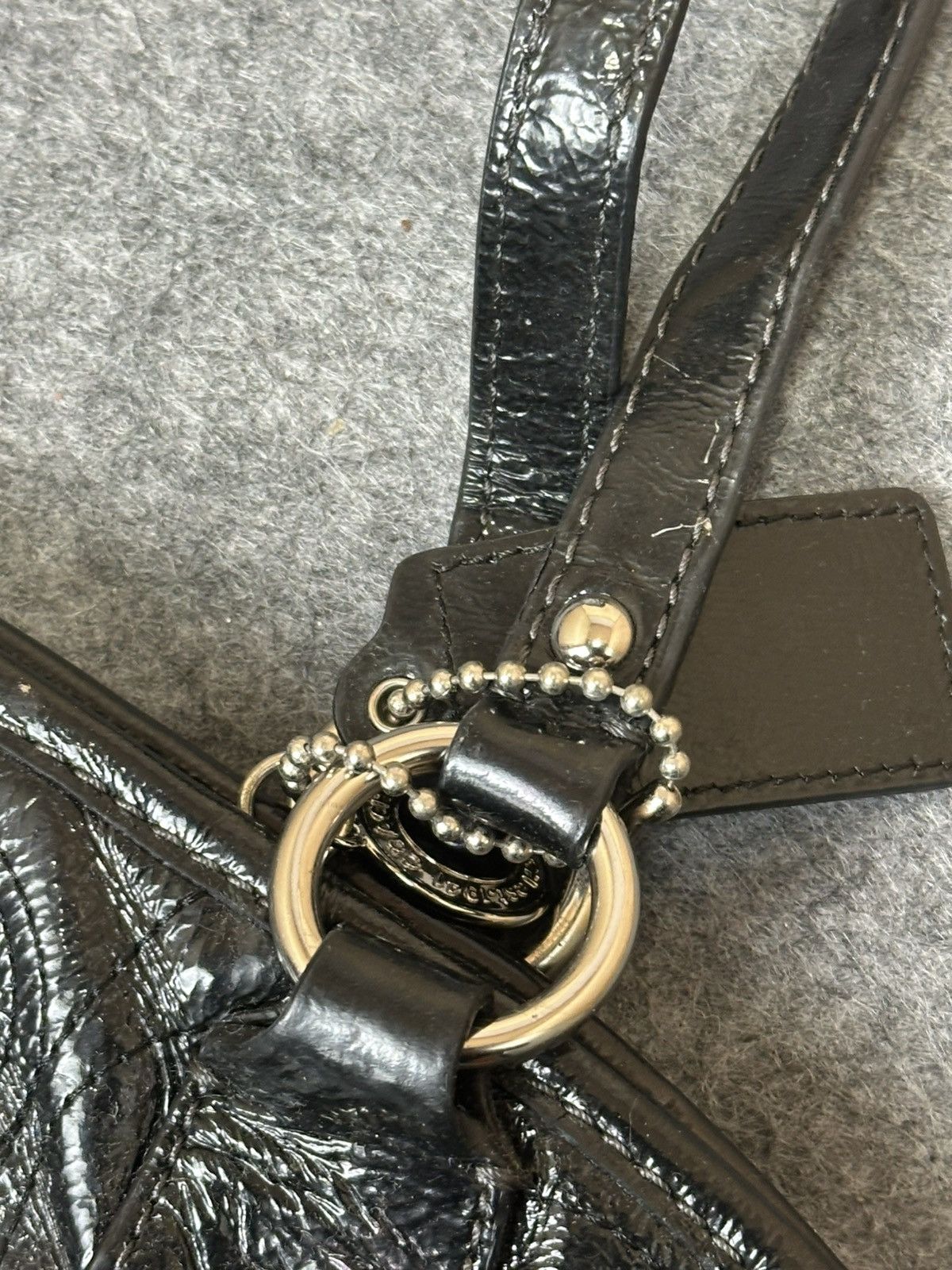 Coach Coach patent leather stitched 2WAY shoulder bag. Size ONE SIZE - 8 Thumbnail