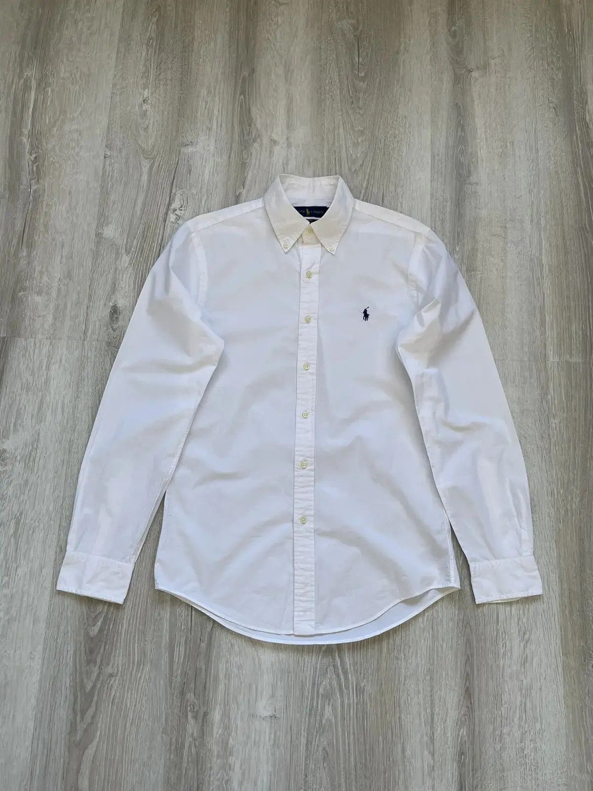 Polo Ralph Lauren Polo Ralph Lauren White Shirt Slim Fit Size US S / EU 44-46 / 1 - 1 Thumbnail
