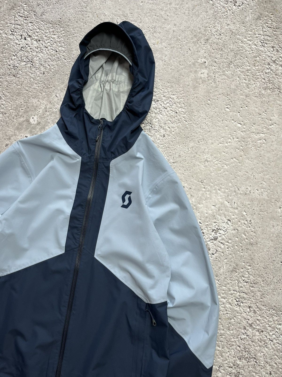 Other Scott Waterproof Shell Jacket Navy Gray M – Outdoor Hiking Size US M / EU 48-50 / 2 - 4 Thumbnail
