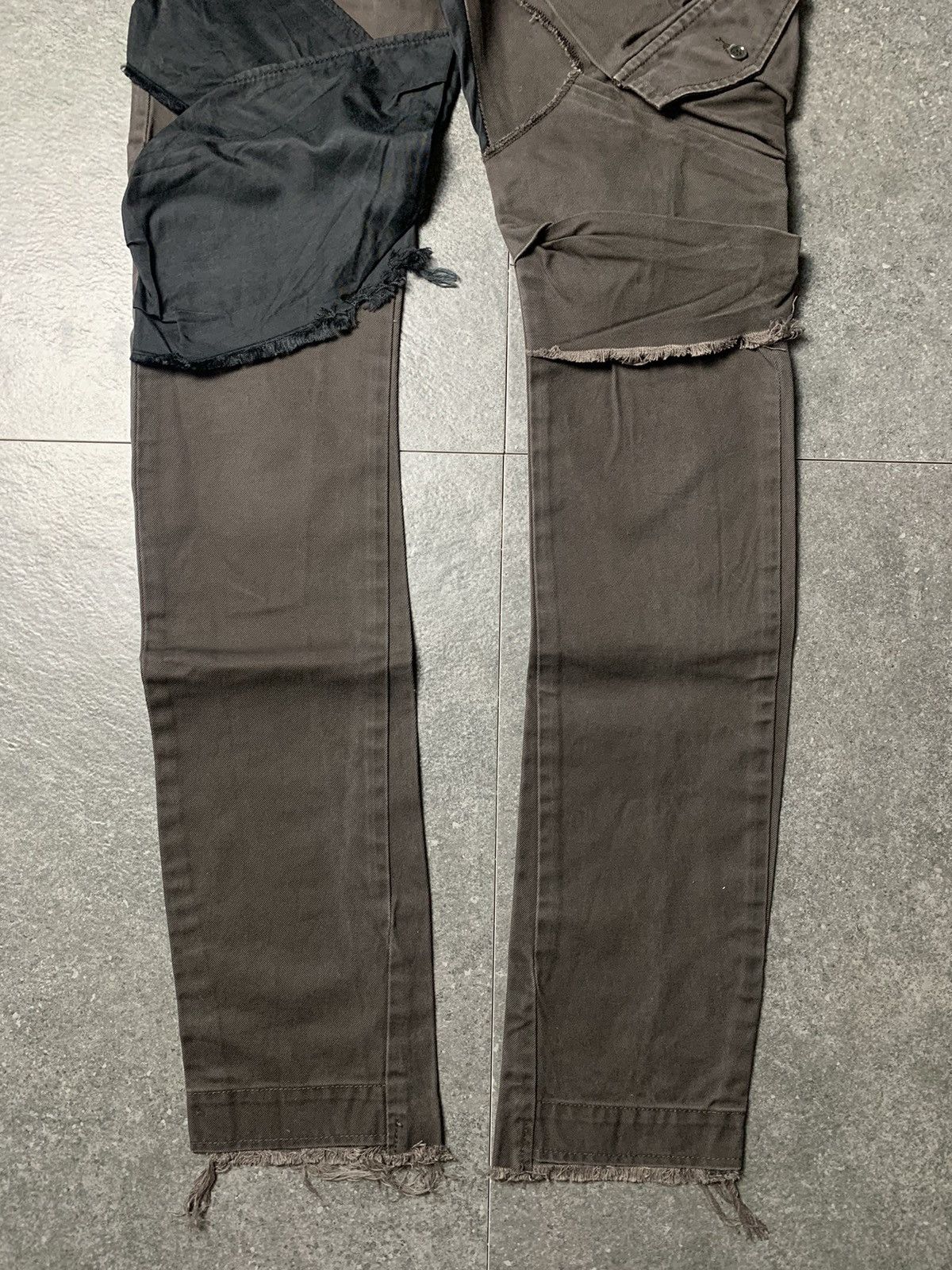 Japanese Brand 2000s Shance ‘Saffa’ Cut and Sew Hybrid Cargo Pants vkei Size US 27 - 2 Thumbnail