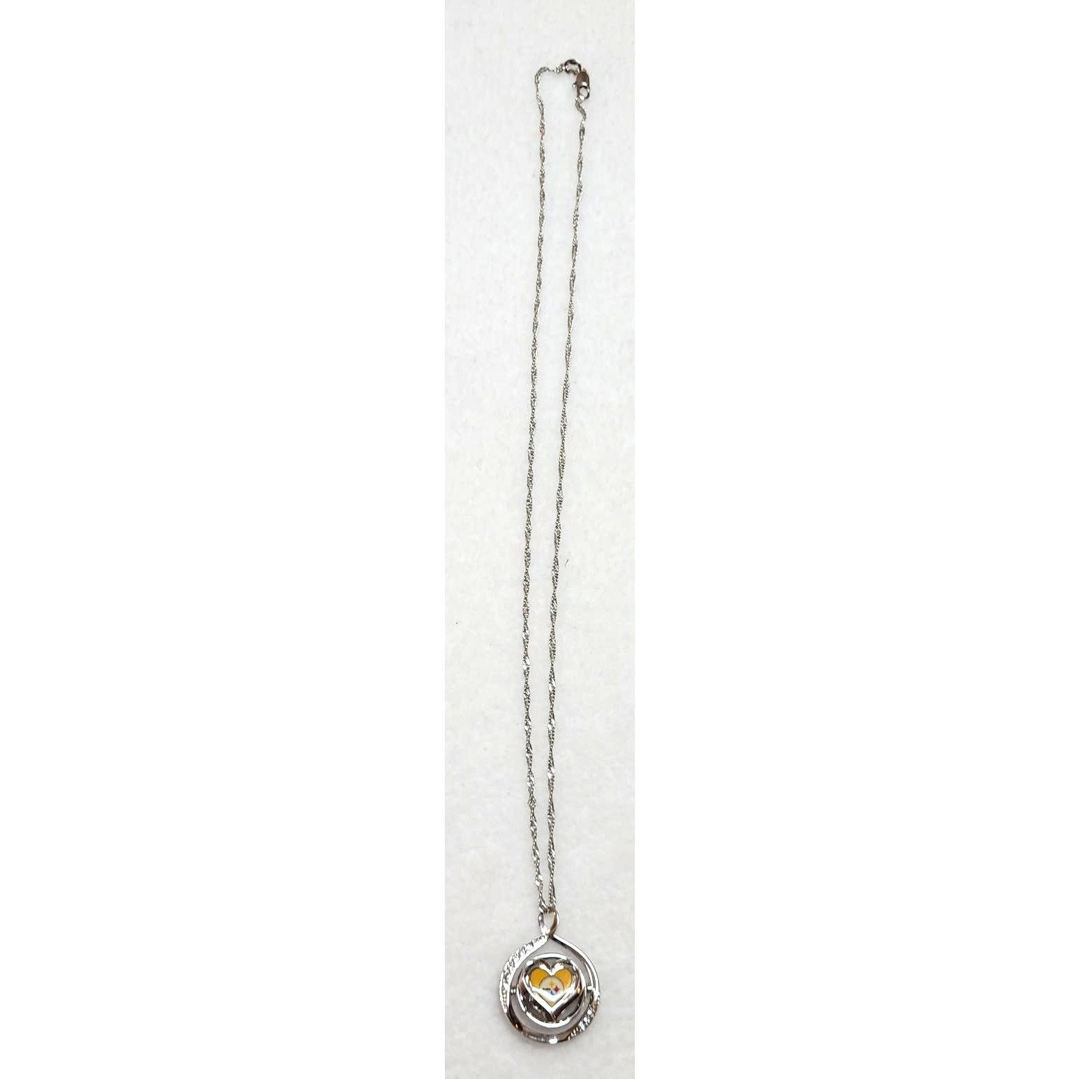 Neckface BGE Sterling Pittsburgh Steelers Womens 2 Sided Necklace Size ONE SIZE - 5 Thumbnail