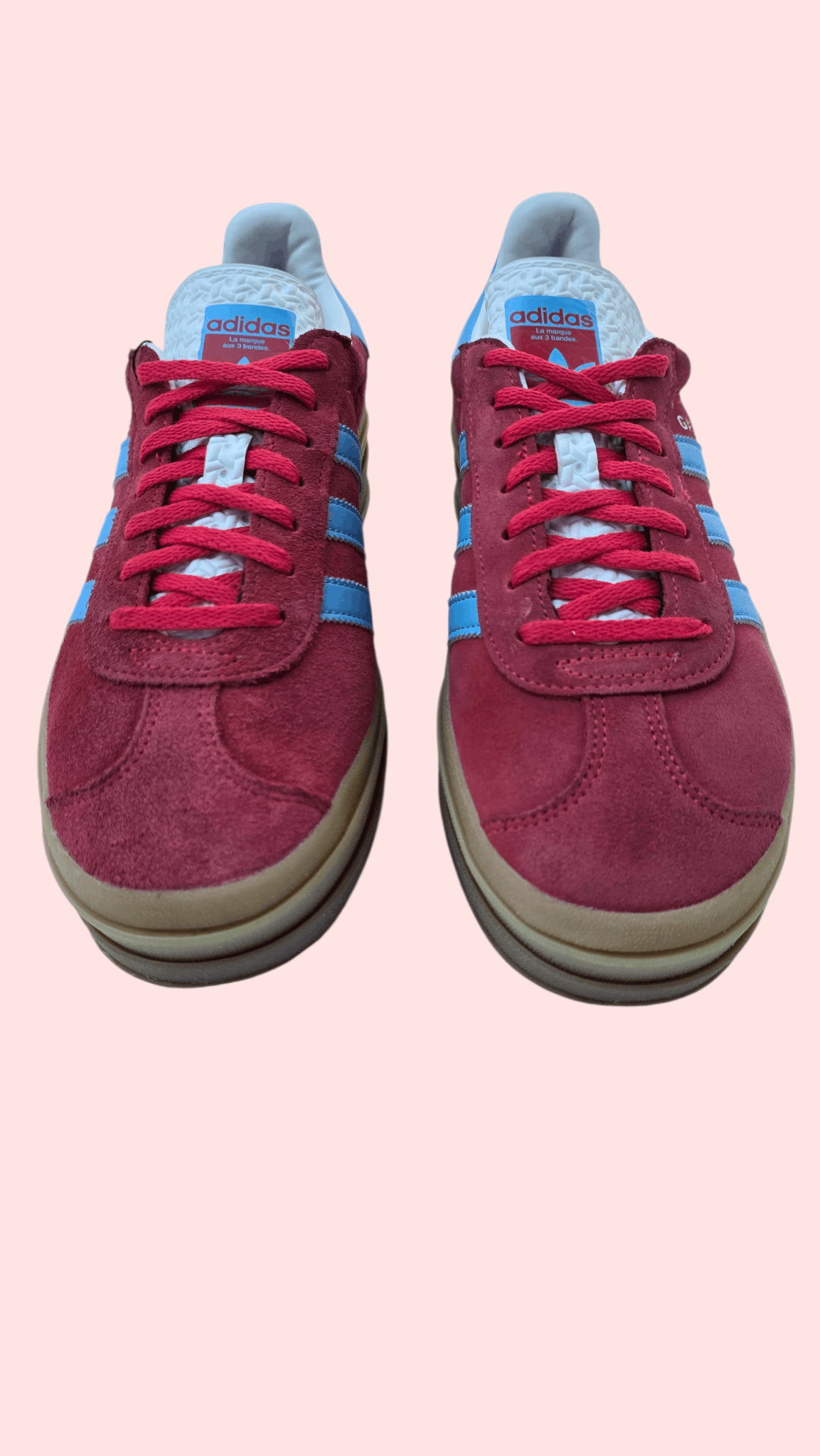 Adidas Adidas Gazelle Platform – Burgundy Suede-FASHIONELLA Size US 10 / IT 40 - 4 Thumbnail