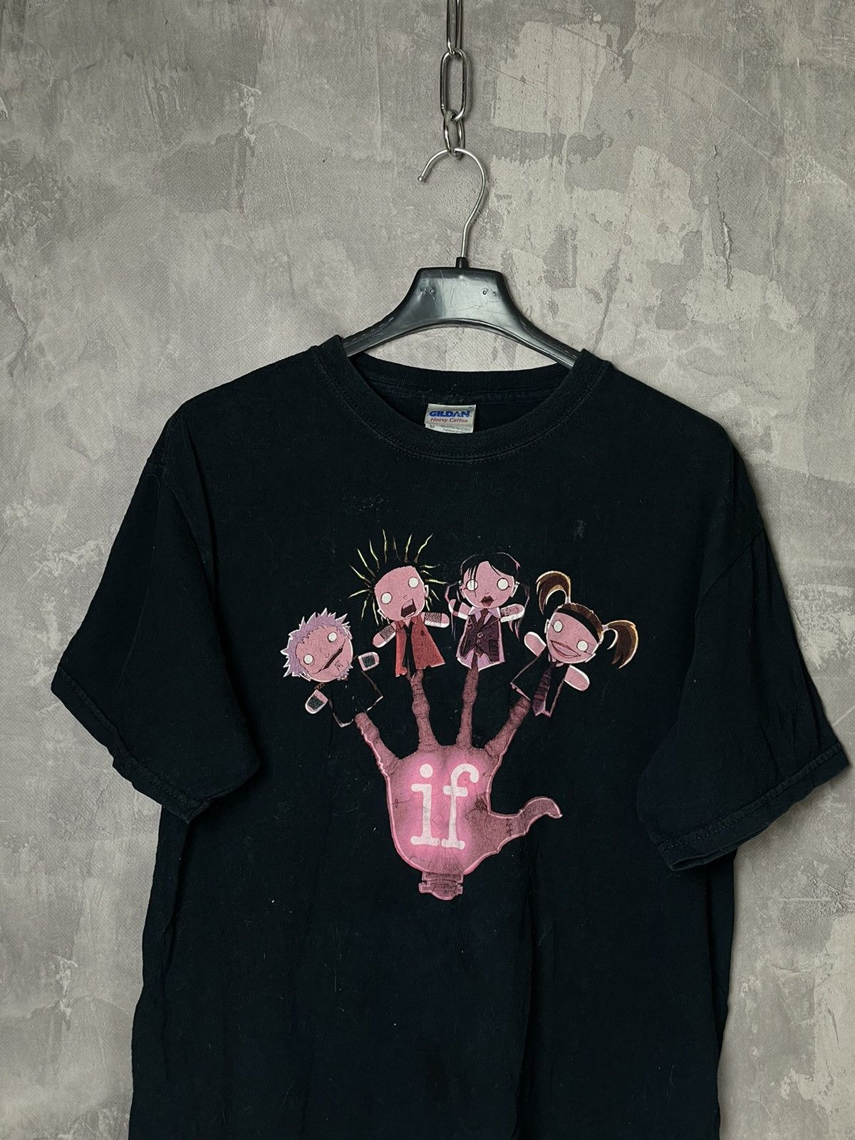 Band Tees × Vintage Vintage “IF” Anima Band T shirt Y2k Style Size US M / EU 48-50 / 2 - 2 Thumbnail