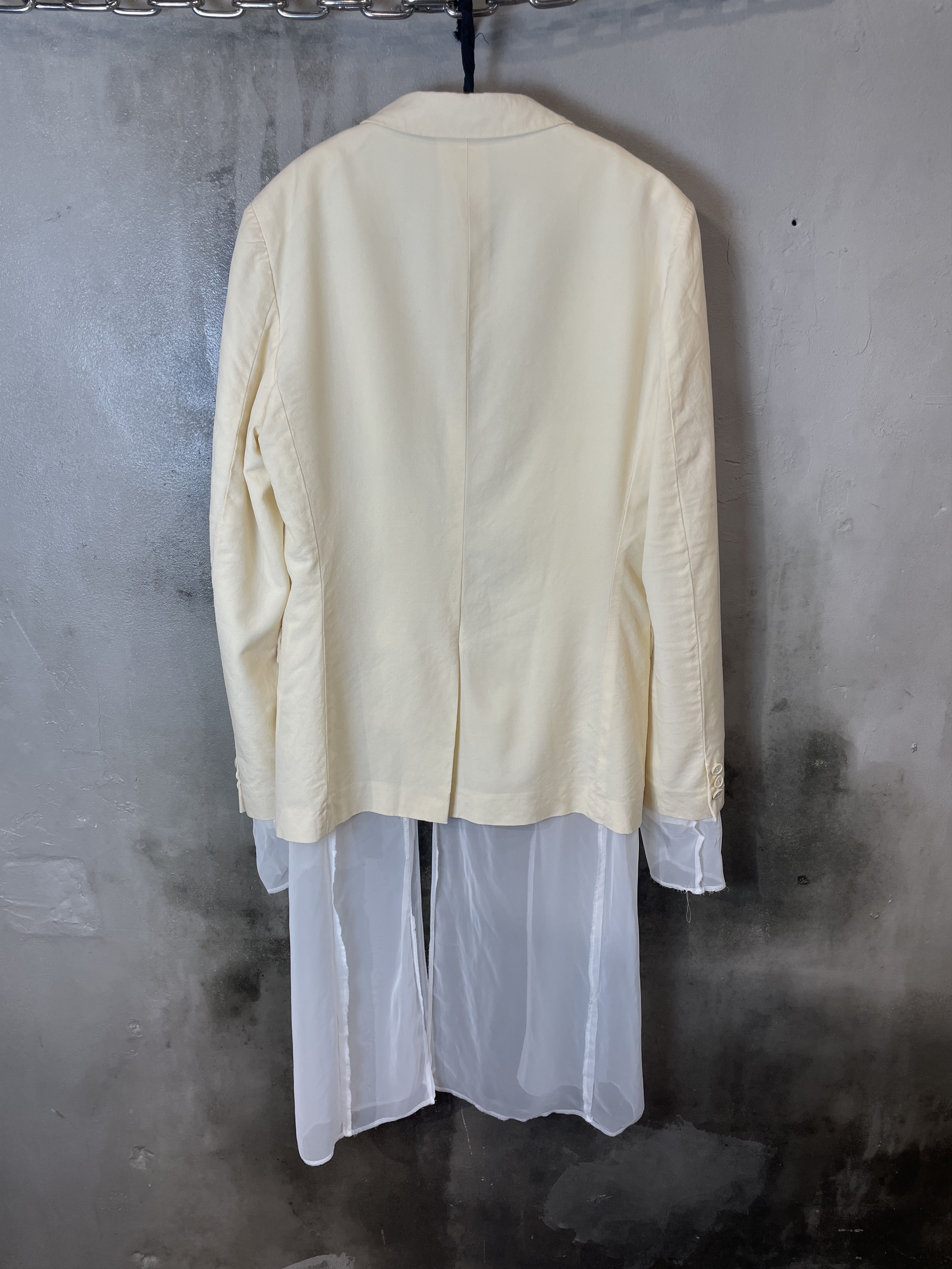 Comme des Garcons Homme Plus Comme des Garçons Homme Plus S/S 2014 Sheer Layered Blazer Size 46R - 5 Thumbnail
