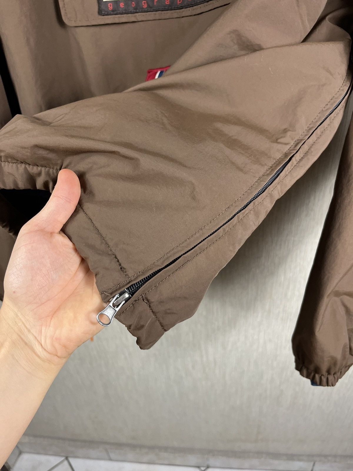 Napapijri × Vintage Vintage Napapijri skidoo anorak fleece halfzip hoodie jacket Size US M / EU 48-50 / 2 - 16 Thumbnail