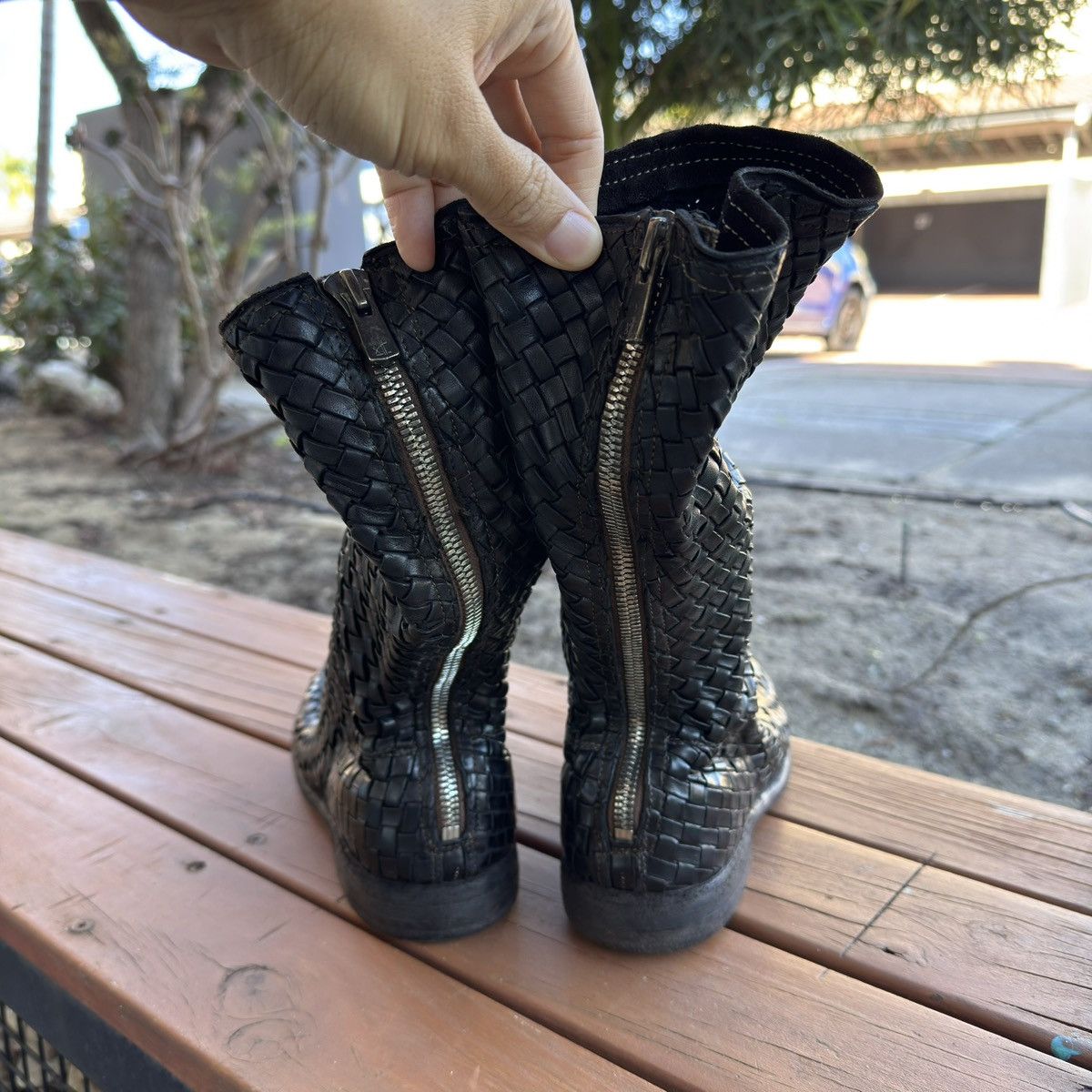 Guidi Rare, brand-new Guidi Archive 989 woven long boots, size 42 Size US 9 / EU 42 - 4 Thumbnail