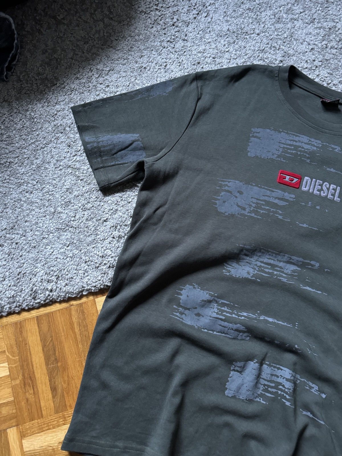 Diesel × Japanese Brand × Vintage Diesel Vintage T-Shirt Big Logo Distressed Faded Japanese Size US XL / EU 56 / 4 - 3 Thumbnail