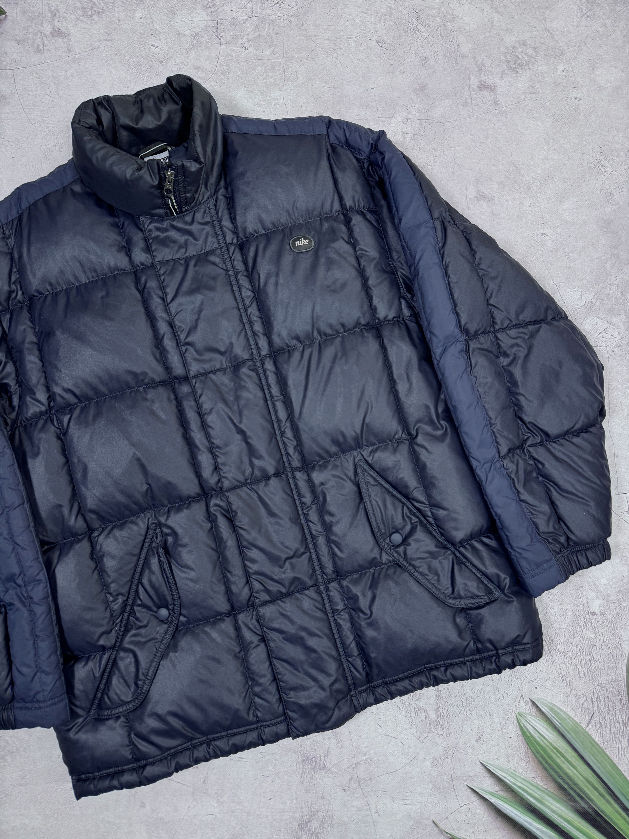 Nike × Vintage Y2K Nike Puffer Square Quilted Jacket One Bowerman Drive Size US L / EU 52-54 / 3 - 8 Thumbnail