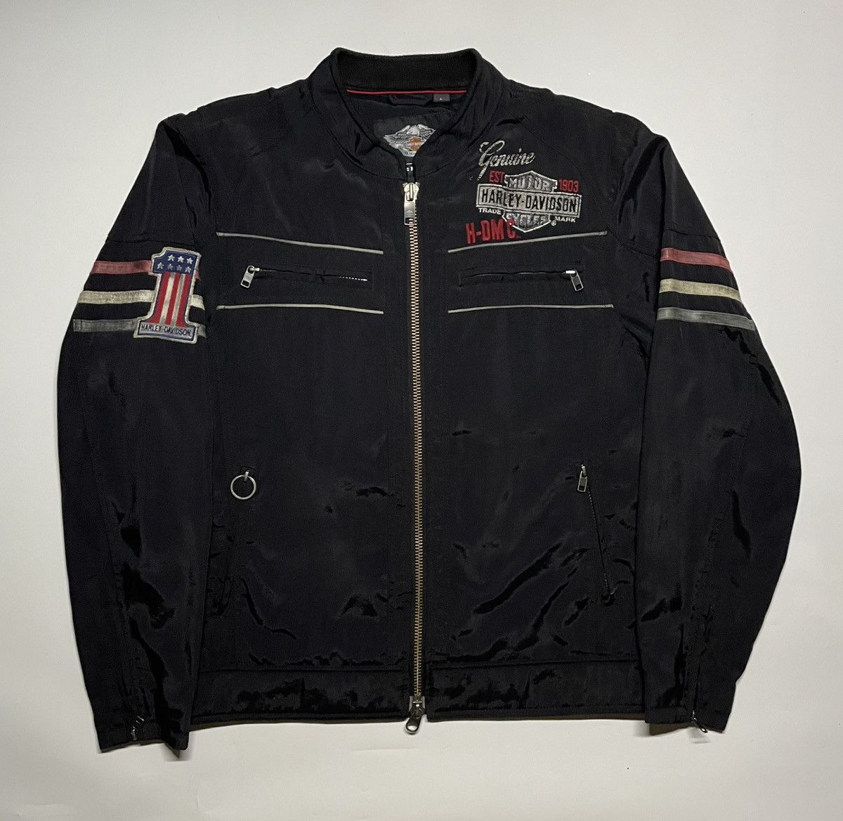 Harley Davidson × Vintage Harley Davidson Colton Motorcycle Casual Canvas jacket Size US L / EU 52-54 / 3 - 8 Thumbnail