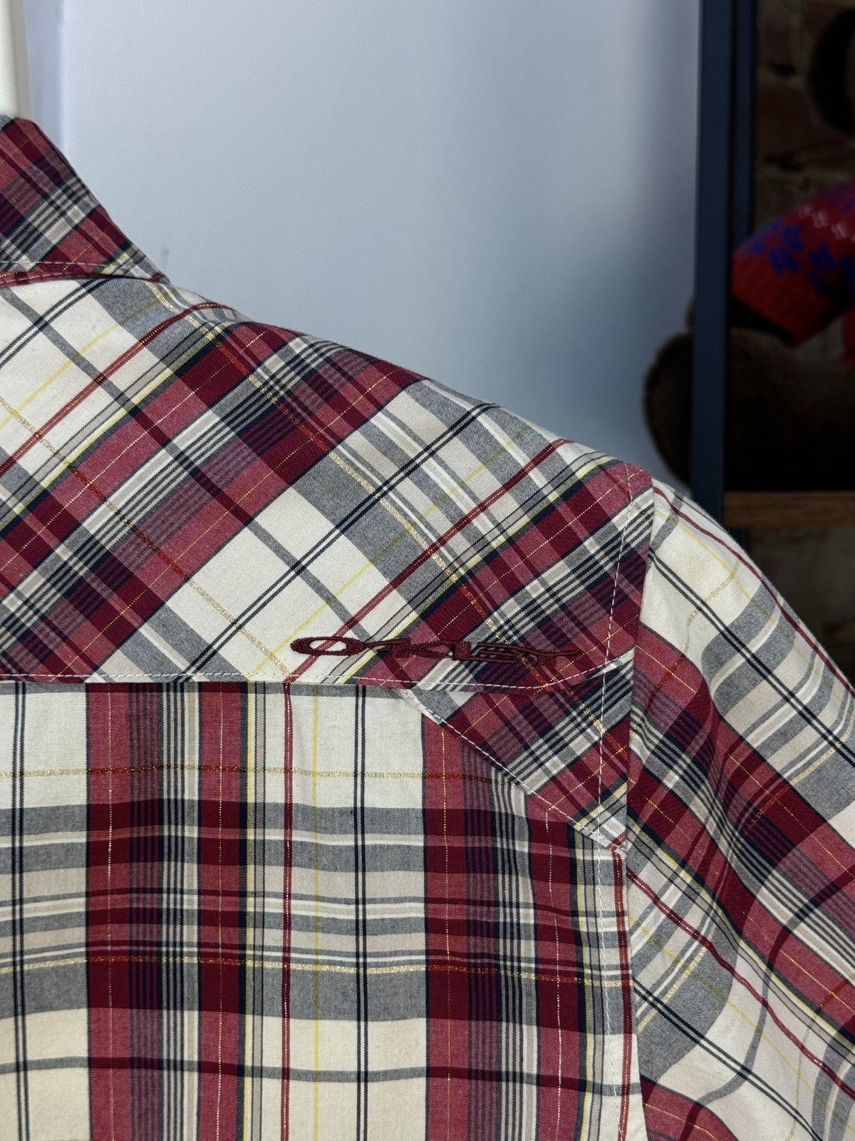 Oakley × Vintage OAKLEY Vintage Mens Short Sleeve Plaid Red Shirt Size US S / EU 44-46 / 1 - 8 Thumbnail