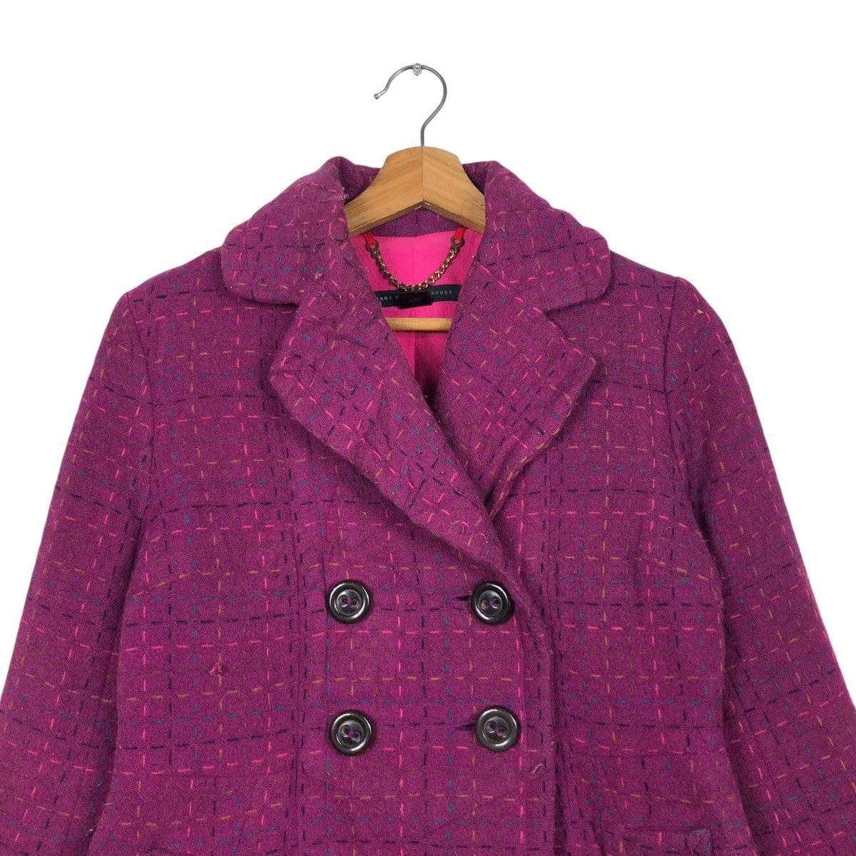 Marc by Marc Jacobs 🔥VINTAGE WOOL TWEED QUILTED JACKET MARC Size S / US 4 / IT 40 - 5 Thumbnail