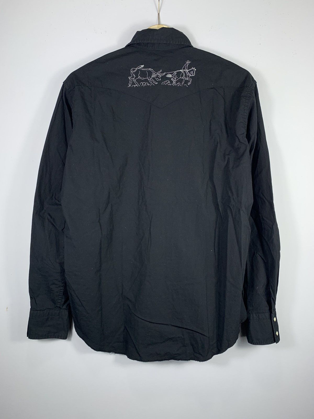 If Six Was Nine western shirt Red moon japan Yohji Yamamoto style Size US L / EU 52-54 / 3 - 4 Thumbnail
