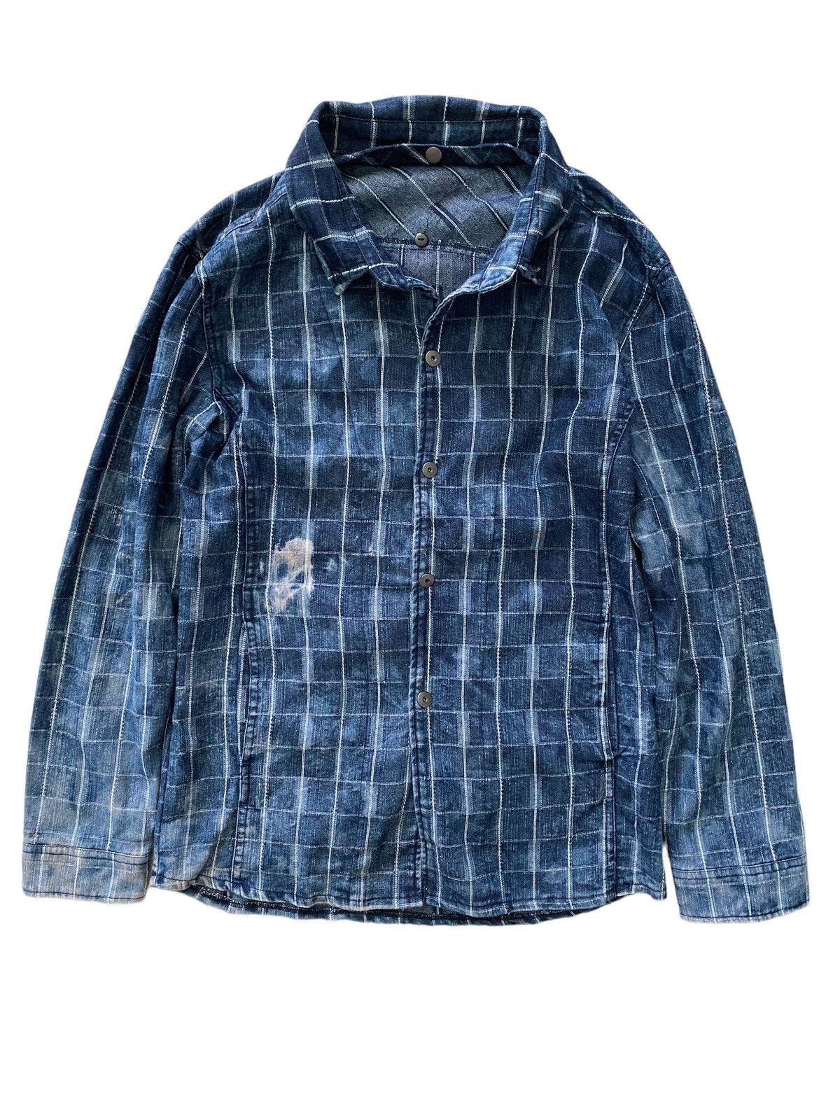 Blue Blue Japan × Japanese Brand Vintage Japanese 🇯🇵 patchwork Shirt Kapital design style Size US M / EU 48-50 / 2 - 1 Thumbnail