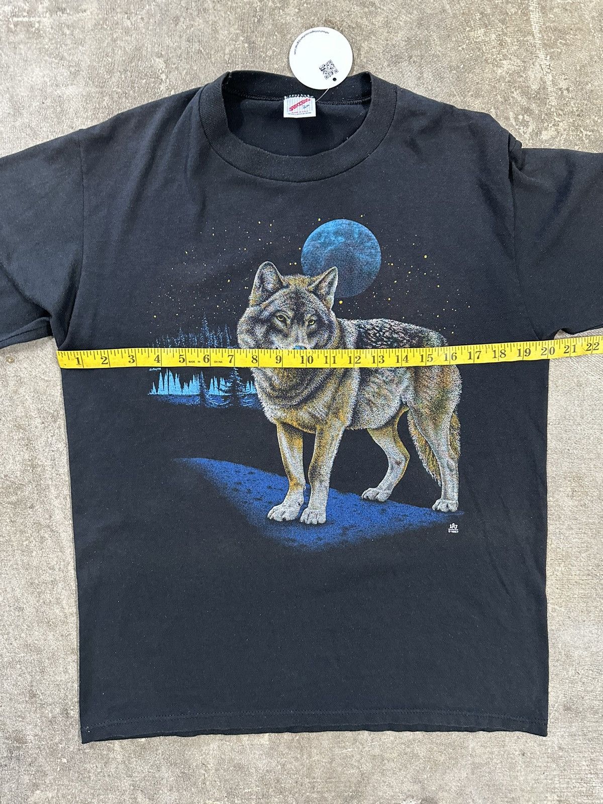 Jerzees Vintage 80s Jerzees Grey Wolf Animal Nature T-Shirt Size L / US 10 / IT 46 - 9 Thumbnail