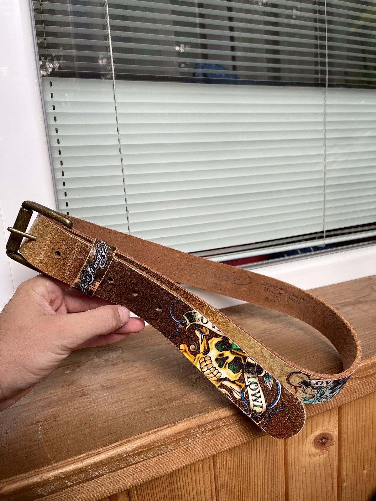 Ed Hardy Vintage y2k style belt leather belt Size ONE SIZE - 1 Thumbnail