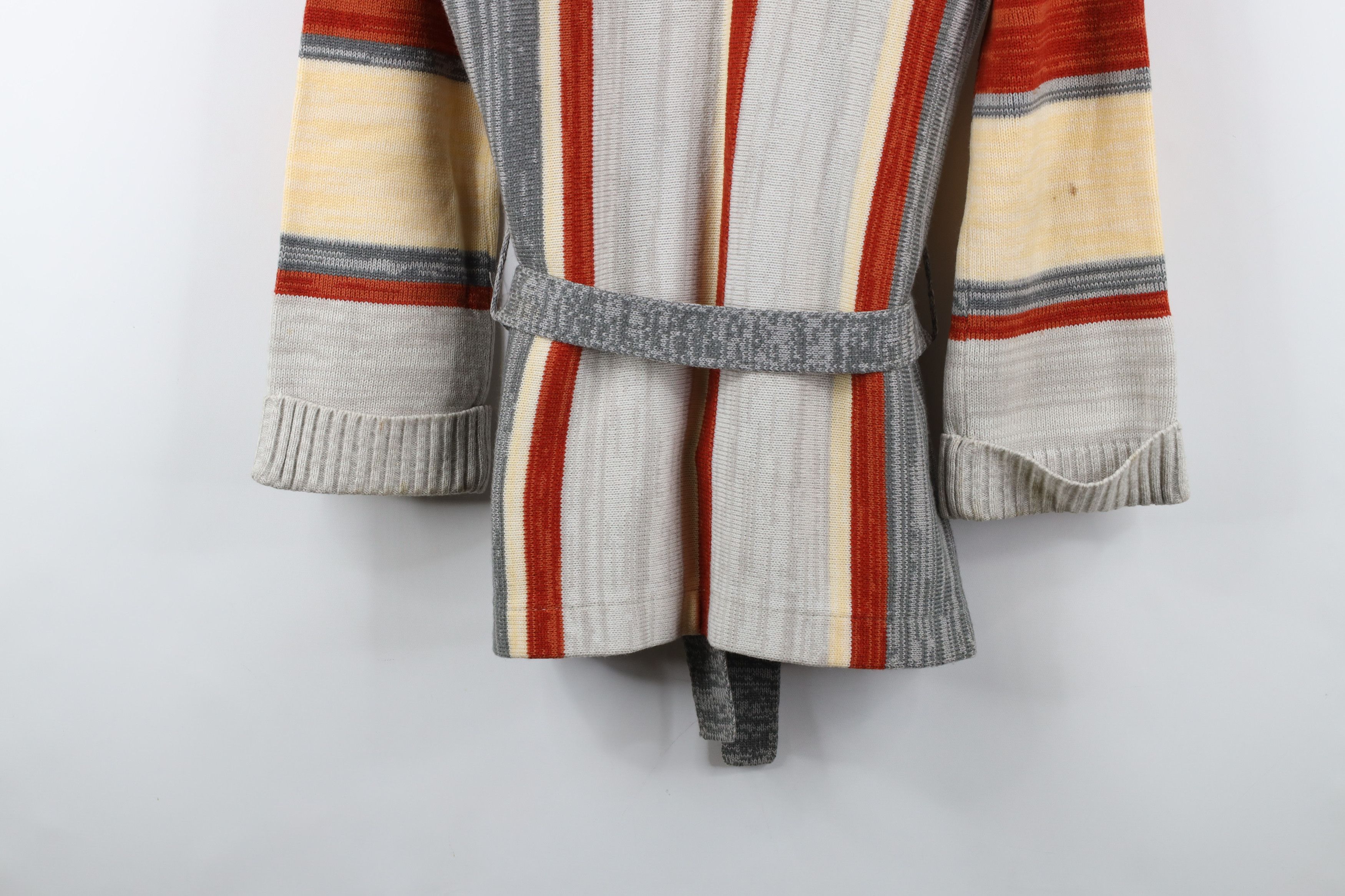 Vintage Vintage 70s Mid Century Modern MCM Belted Cardigan Sweater Size M / US 6-8 / IT 42-44 - 15 Thumbnail