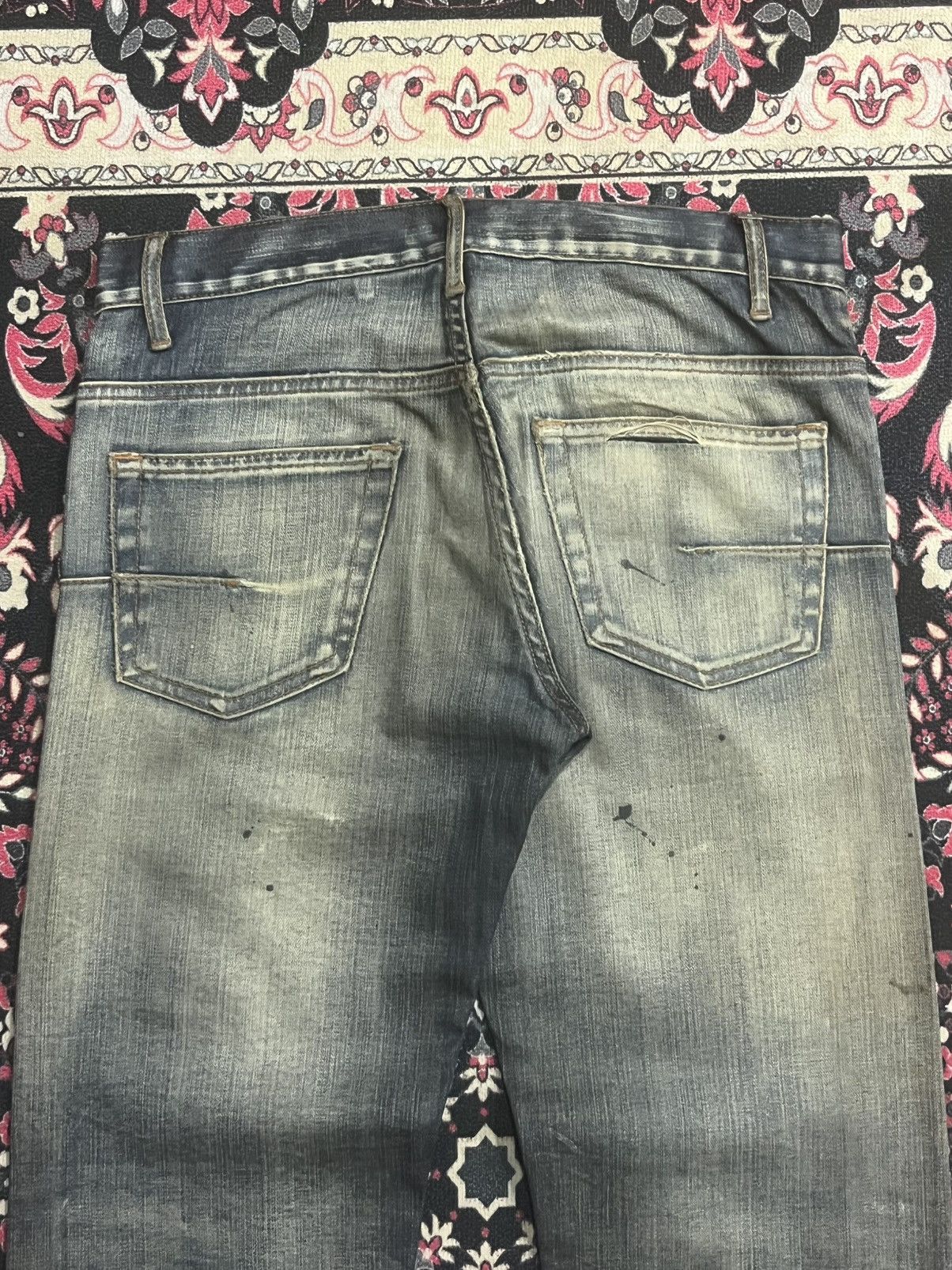 Dior Christian Dior Homme Distressed Mud Washed Jeans Size US 27 - 9 Thumbnail