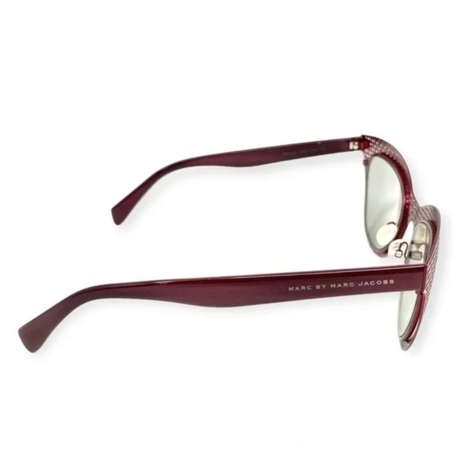 Marc Jacobs MARC JACOBS Red Woven Metal Mirror Lens $250 Sunglasses Size ONE SIZE - 9 Thumbnail