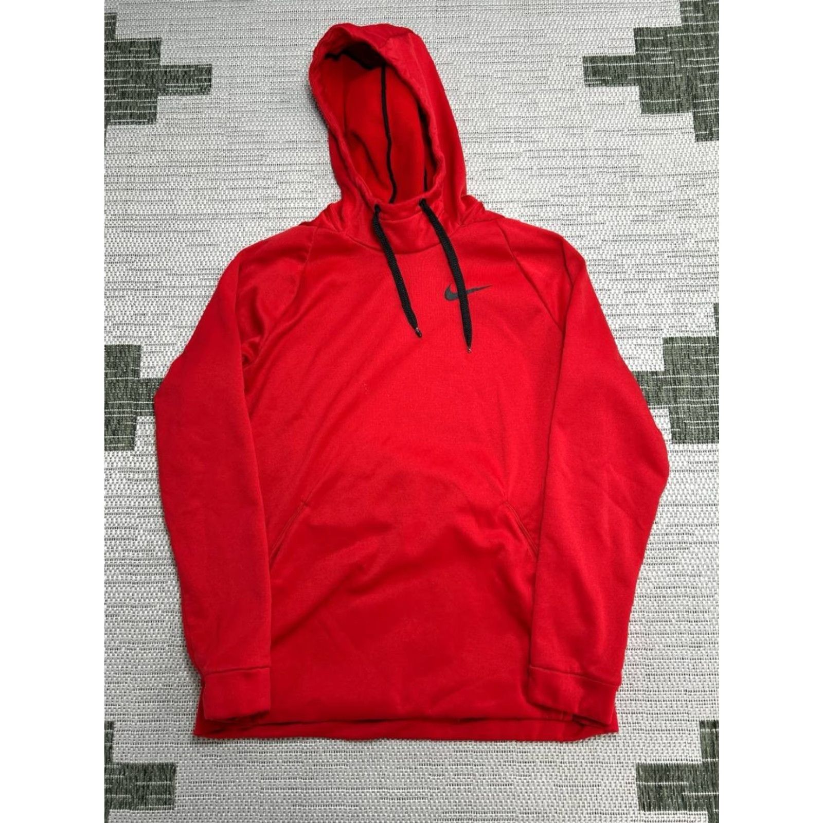 Nike Nike Hoodie Mens Large Red Fleece Dri Fit Raglan Sleeve Athleisure Warm Winter Size US L / EU 52-54 / 3 - 2 Thumbnail