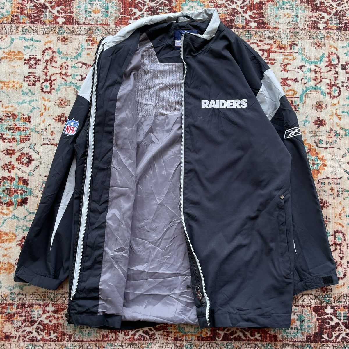 NFL × Reebok Vintage NFL REBOOK RAIDERS WINDBREAKER Size US L / EU 52-54 / 3 - 6 Thumbnail