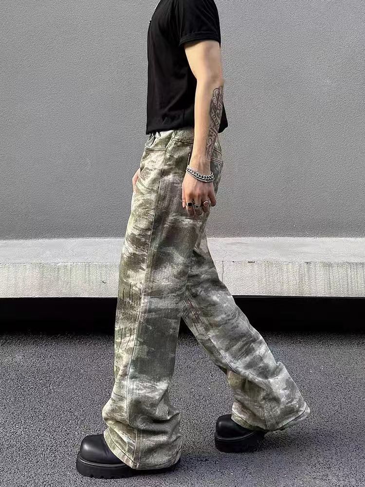 Japanese Brand × Vintage Camouflage loose wide-leg casual trousers Size US 32 / EU 48 - 5 Thumbnail
