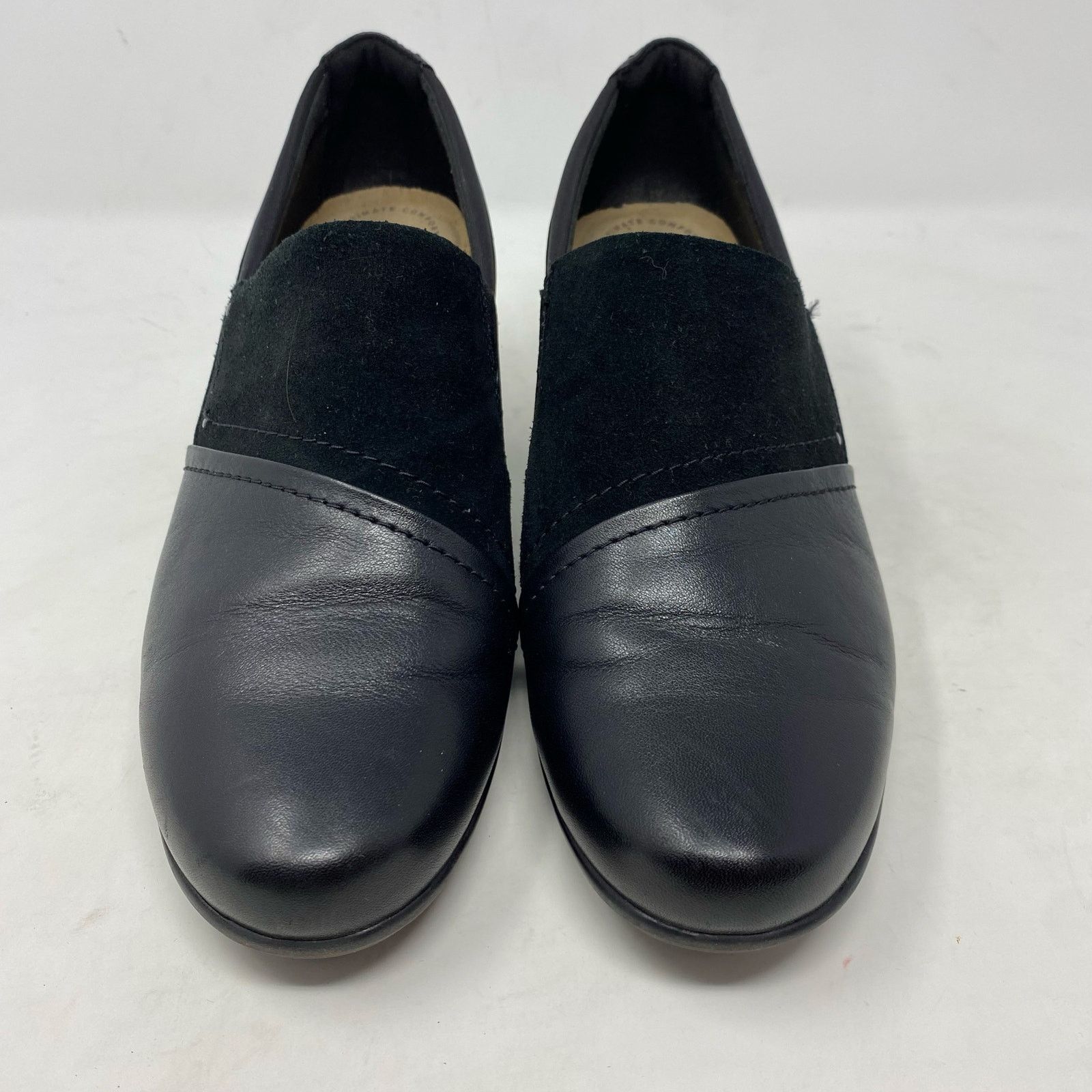 Clarks Clarks Emily Step Heel Loafers Black Leather Womens Size 9 Size US 9 / IT 39 - 3 Thumbnail