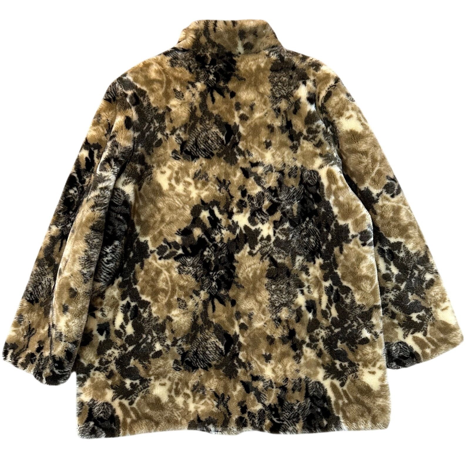 Other Maria Dionisiou Plush Faux Fur Swing Coat Leopard Animal XL Size XL / US 12-14 / IT 48-50 - 3 Thumbnail