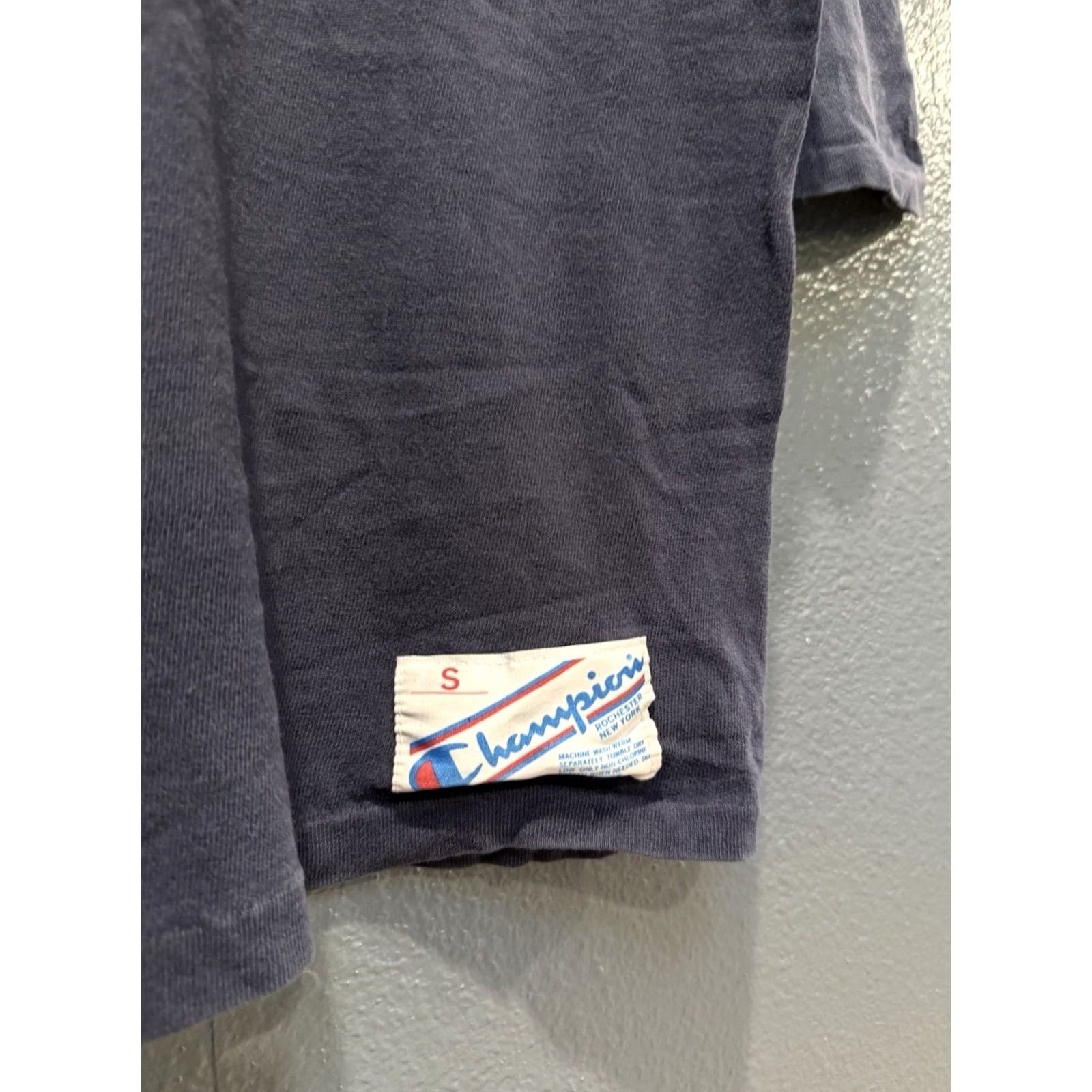 Champion VINTAGE Champion Raglan Shirt Small S 1970s Blue Cotton Bemidji State University Mens Size US S / EU 44-46 / 1 - 4 Thumbnail