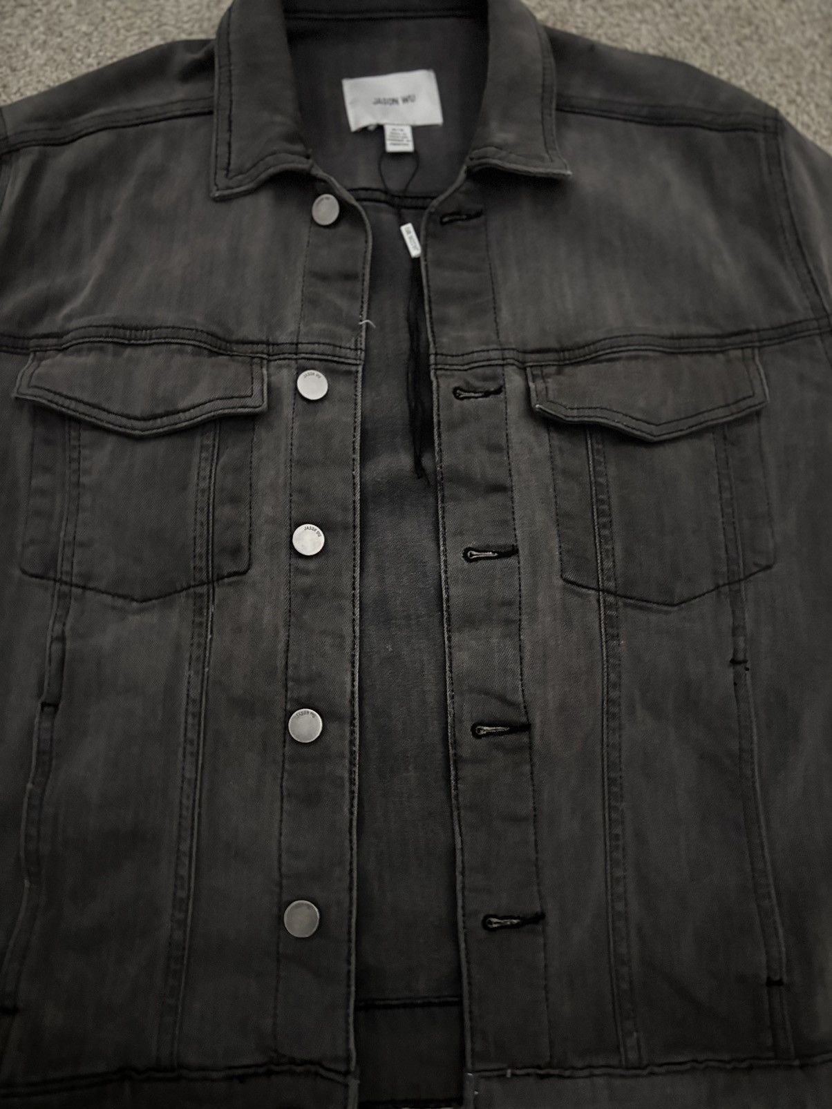 Other Jason Wu Grey Denim Jacket – Minimalist Designer Piece Size US M / EU 48-50 / 2 - 2 Thumbnail