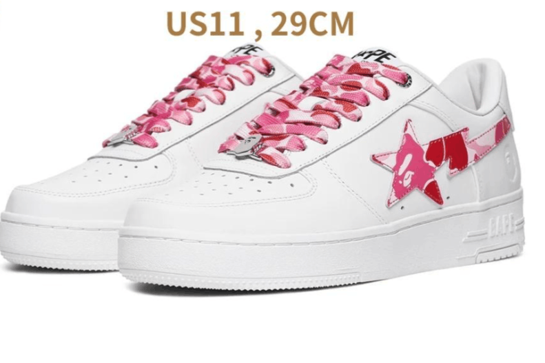 Bape BAPE STA White ABC Camo "PINK" 29cm Size US 11 / EU 44 - 1 Thumbnail
