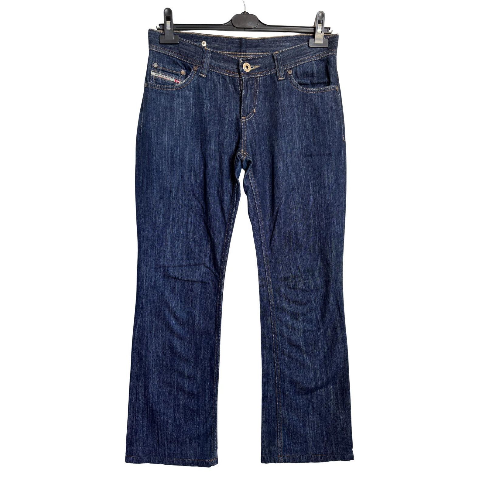 Diesel Vintage Diesel Jeans W28 Italy Dark Wash Straight Raw Hem Size US 28 / EU 44 - 3 Thumbnail