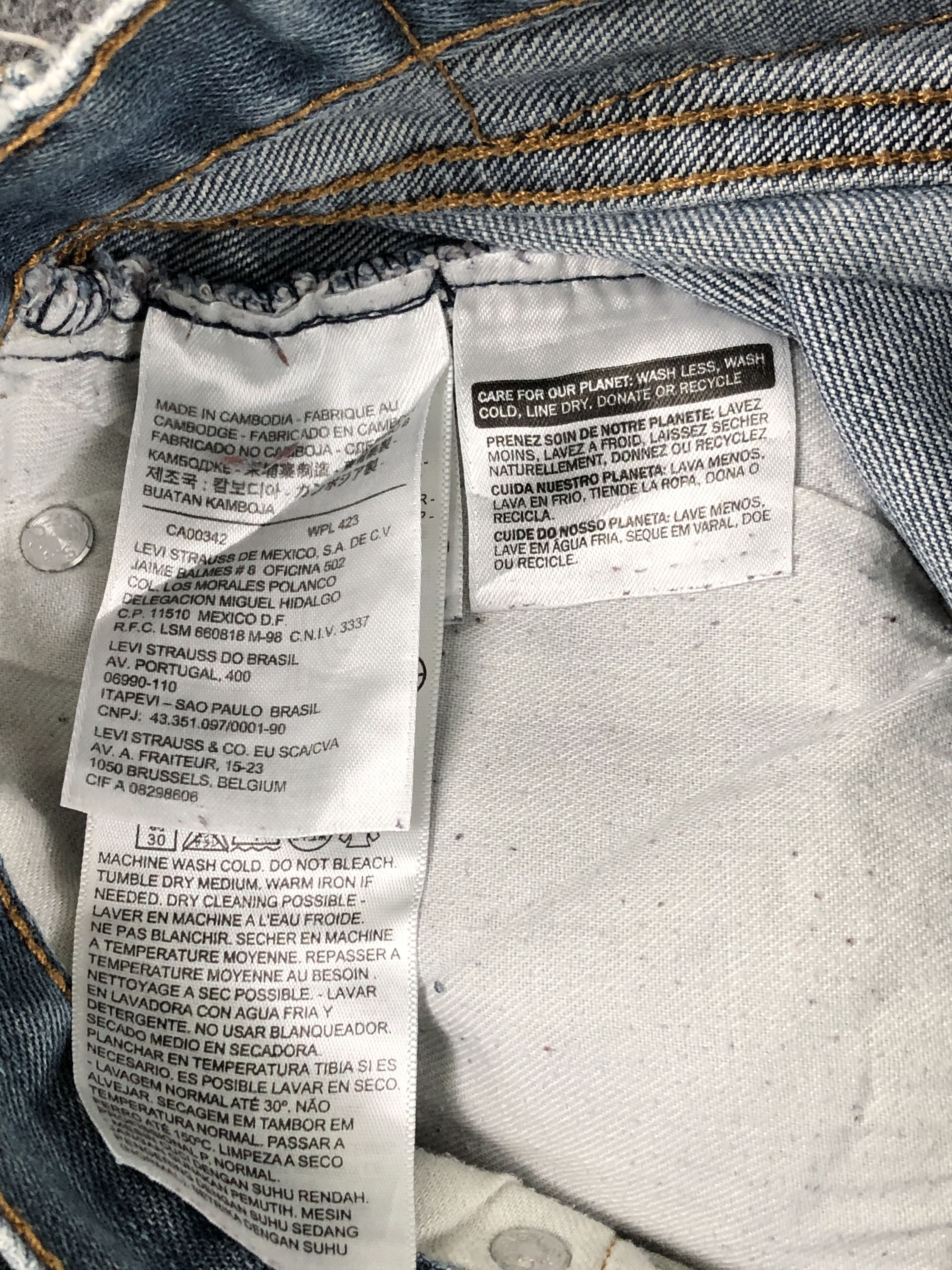 Levi's Vintage Levis 559 Lightwash Denim DP2533 Size US 34 / EU 50 - 7 Thumbnail