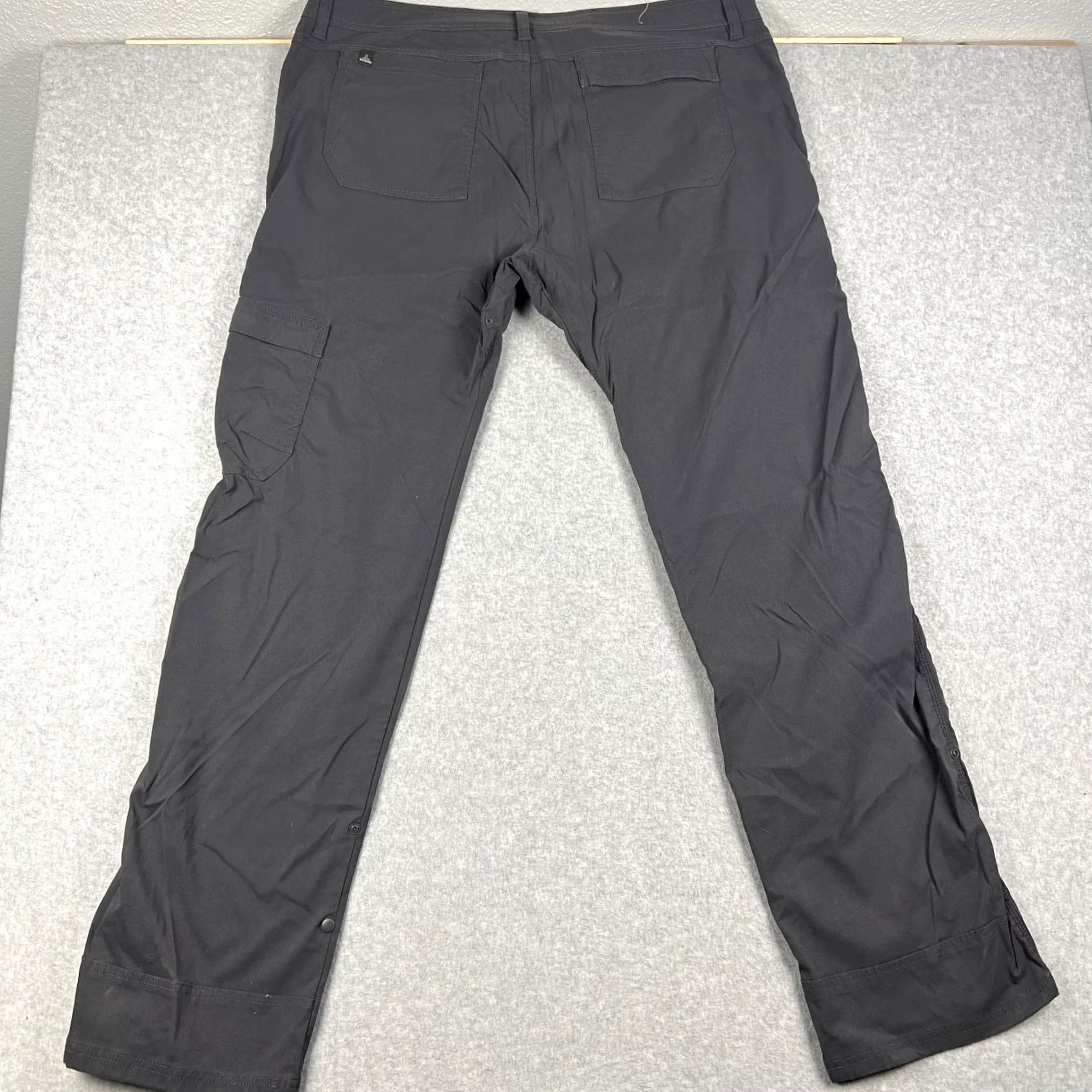 Prana Prana Stretch Zion II Pants Straight Hiking Belt Roll Snap Up Grey 42x36 Large Size US 42 / EU 58 - 2 Thumbnail