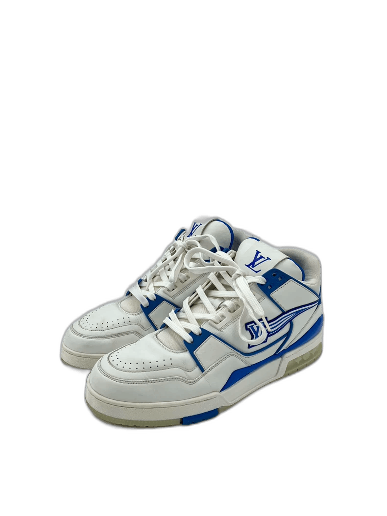 Louis Vuitton Louis Vuitton Trainer Blue and white color lace-up sports shoes, size 42 Size US 8.5 / EU 41-42 - 1 Thumbnail