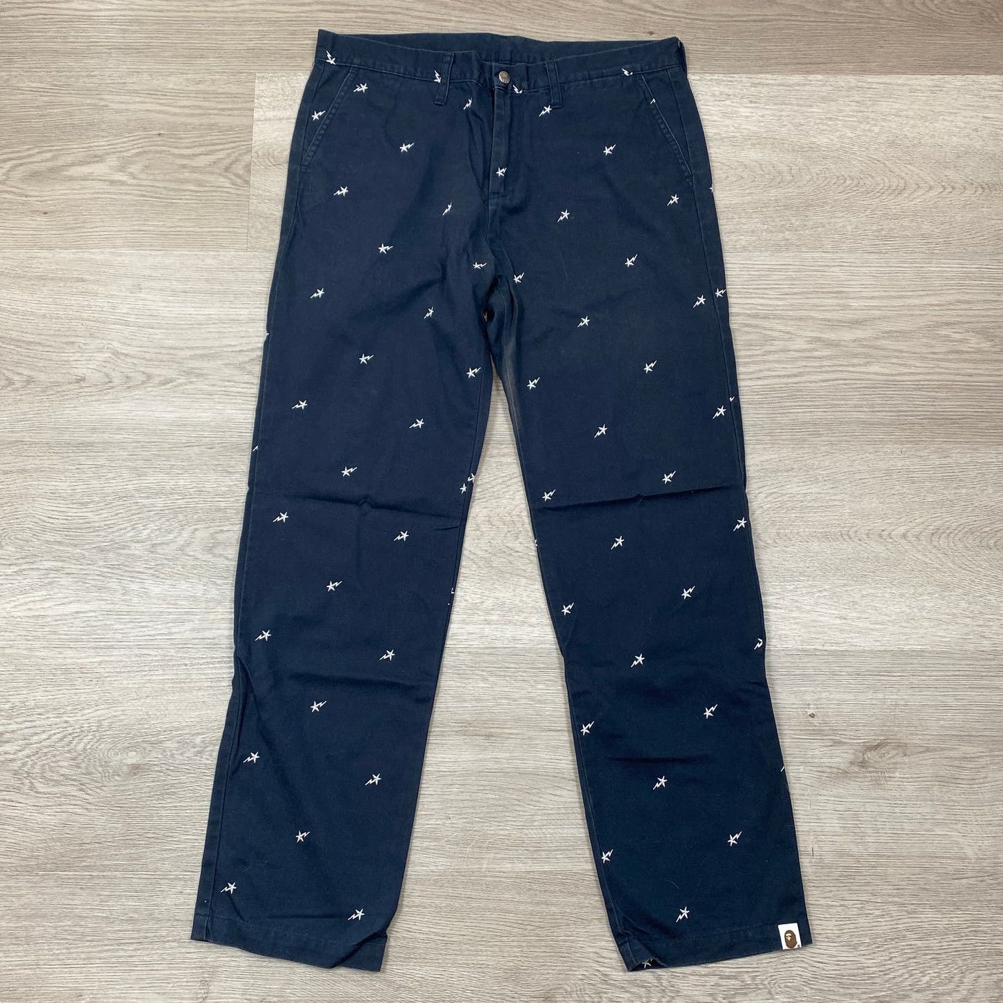 Image of Bape Sta Chino Pants in Navy, Men's (Size 33)