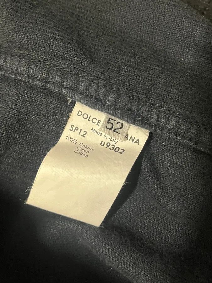 Dolce & Gabbana 2000s Dolce & Gabbana Black Distressed Denim Jacket Size US L / EU 52-54 / 3 - 7 Thumbnail