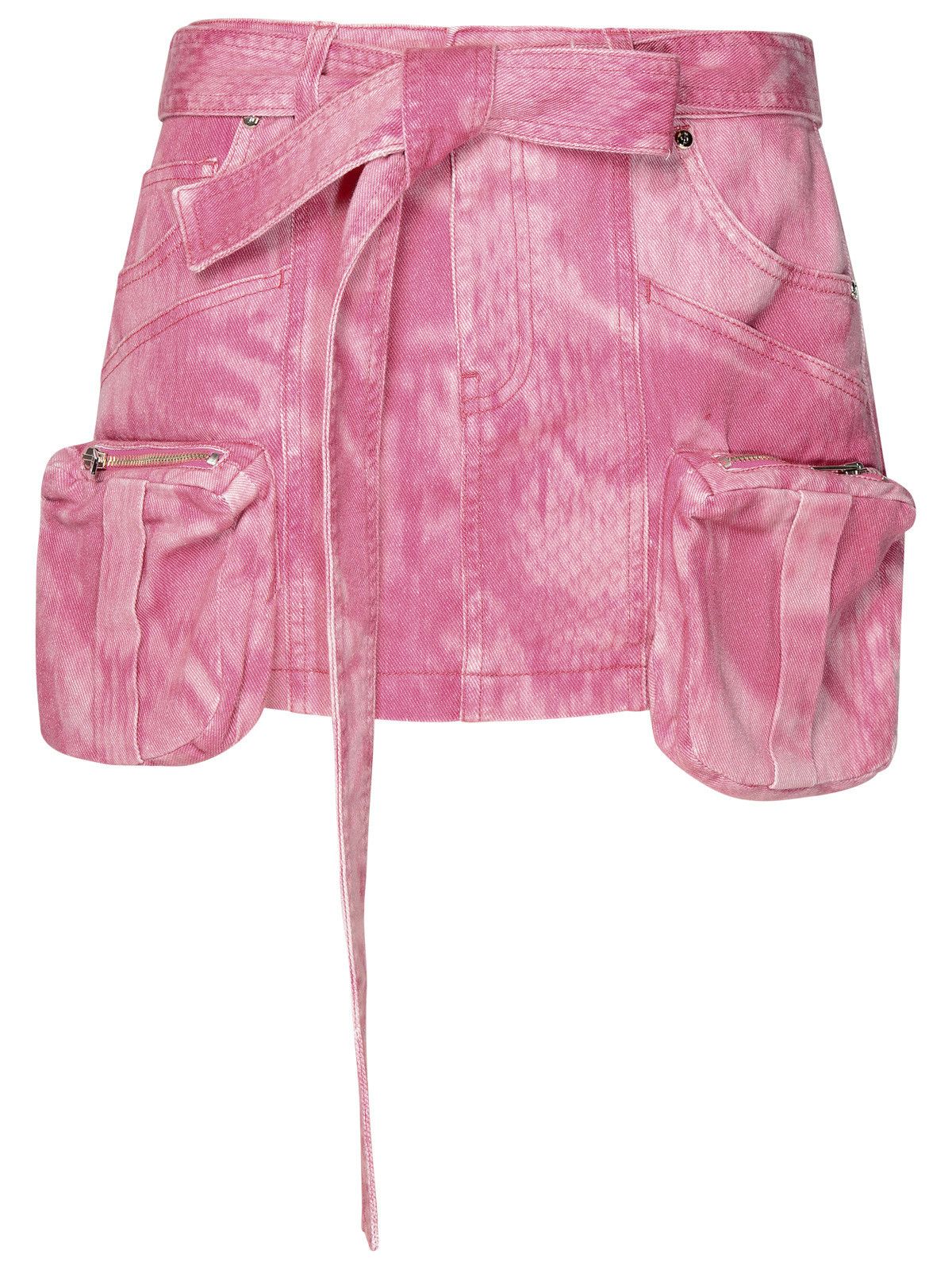 image of Blumarine Pink Cotton Mini Skirt, Women's (Size 26)