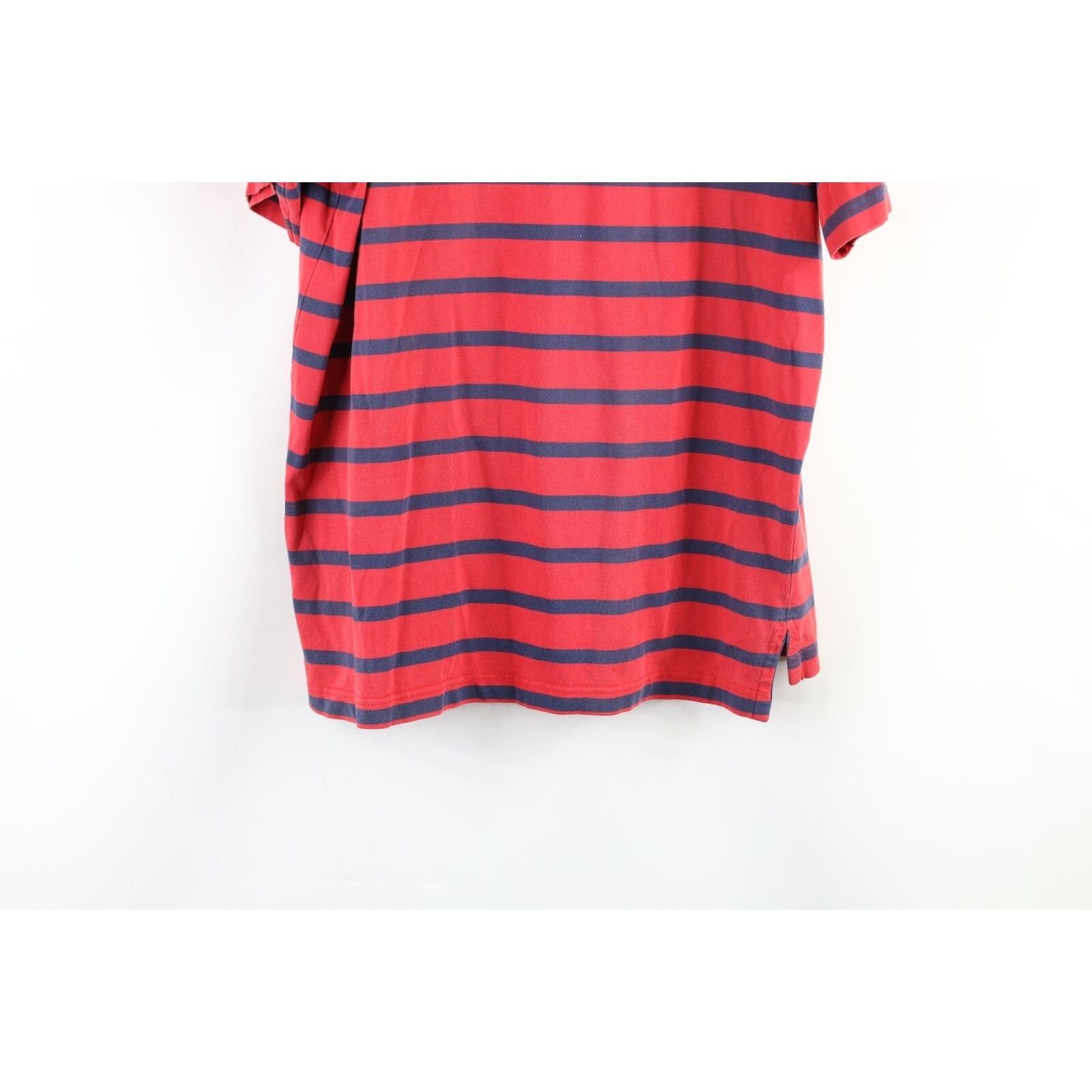 Eddie Bauer × Vintage Vintage 90s Eddie Bauer Faded Striped Henley T-Shirt Size US M / EU 48-50 / 2 - 7 Thumbnail