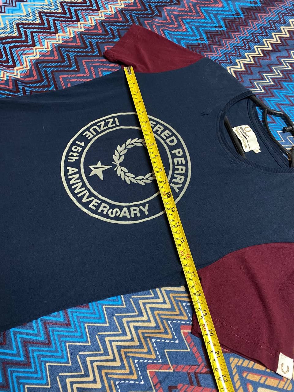 Fred Perry × Vintage Fred Perry Mens Vintage 90s Short Sleeve T-Shirt Crew Size US S / EU 44-46 / 1 - 12 Thumbnail