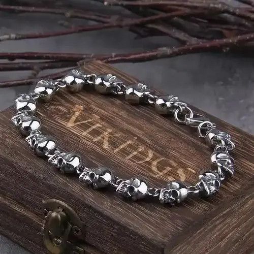 Jewelry Skull Chain Bracelet Size ONE SIZE - 4 Thumbnail